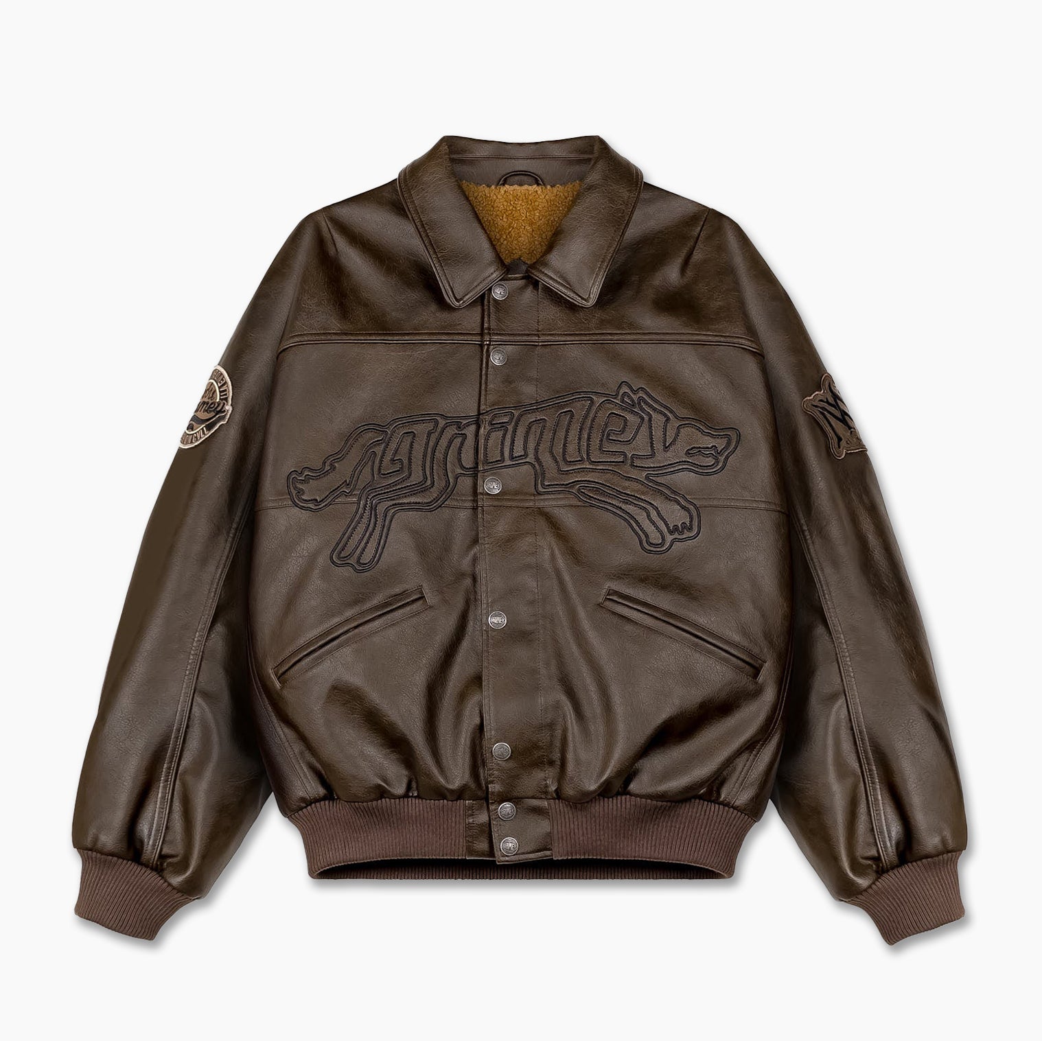GRIMEY WILD ONE PU LEATHER JACKET – Surkucafe
