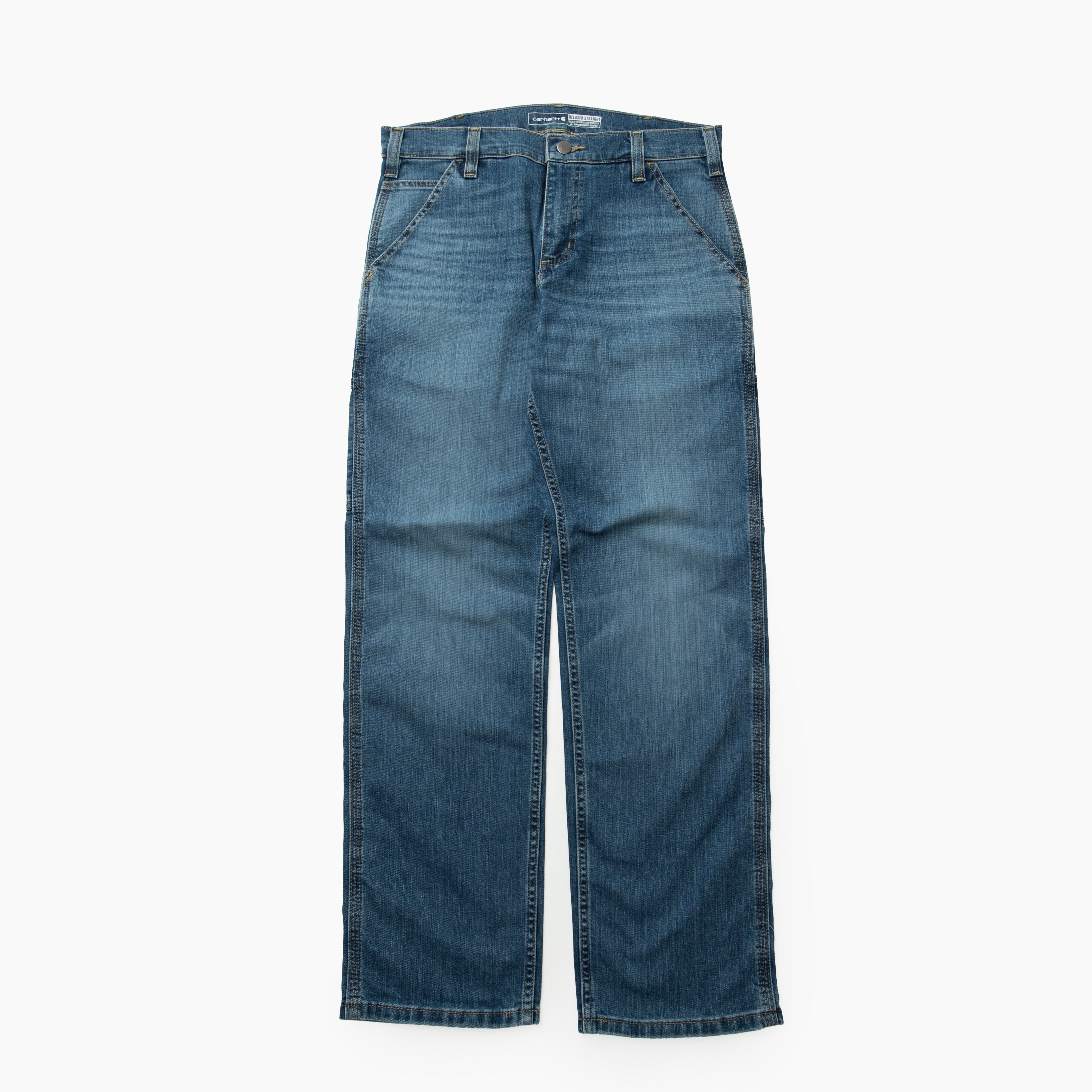 Carhartt RELAXED STRAIGHT RUGGED FLEX™ DENIM DUNGAREE デニムパンツ