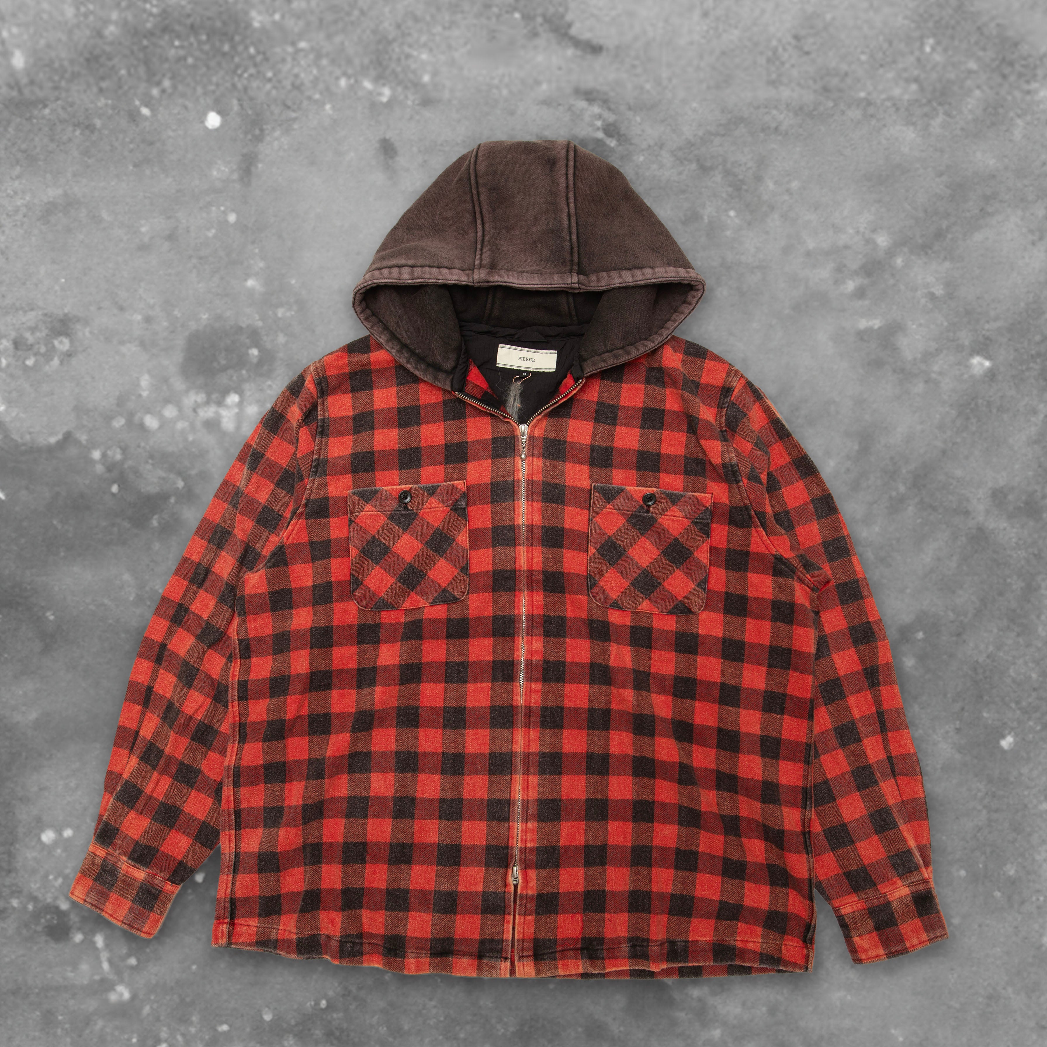 BLACKOUT GRAZE ZIP SHIRT HOODIE