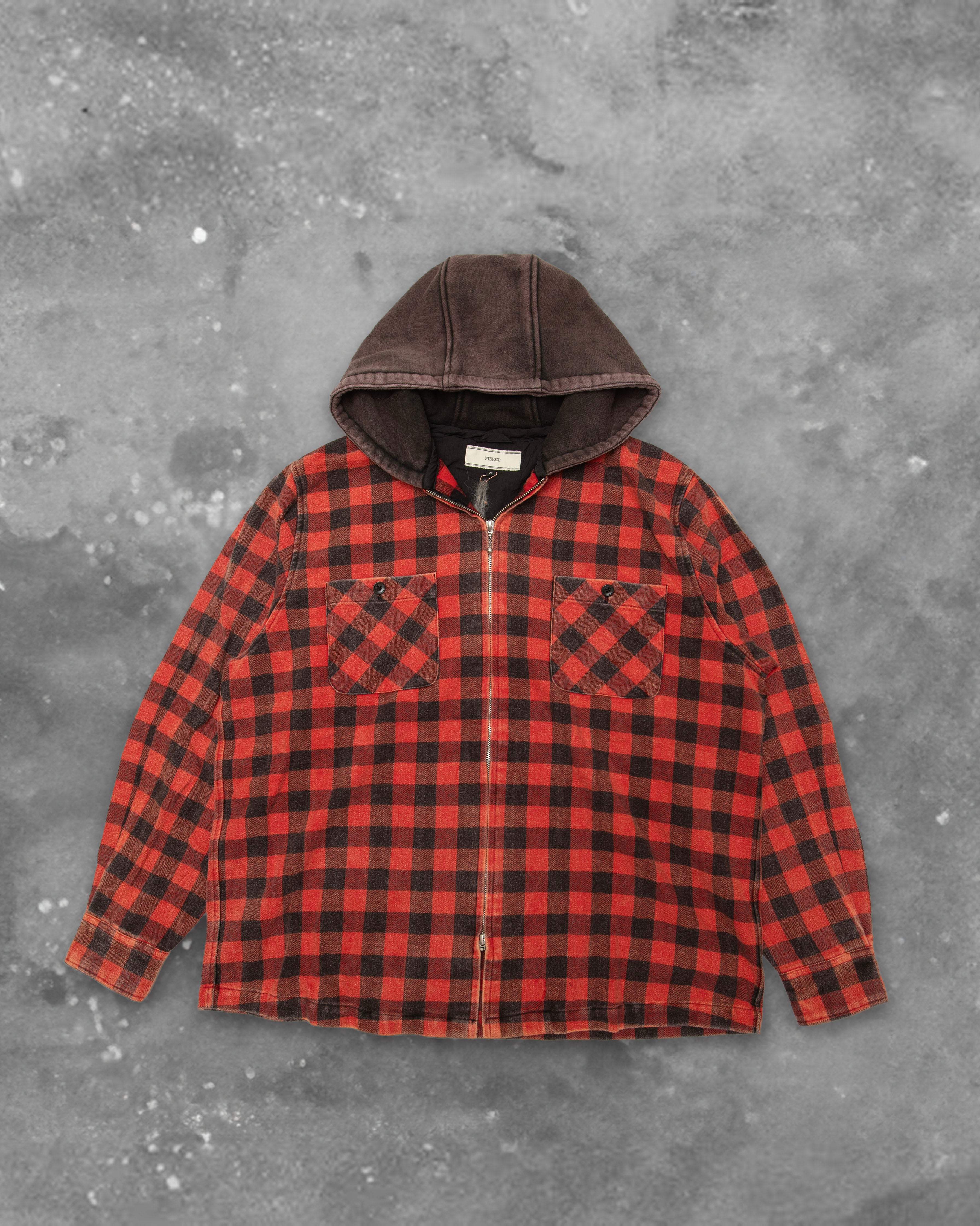 BLACKOUT GRAZE ZIP SHIRT HOODIE