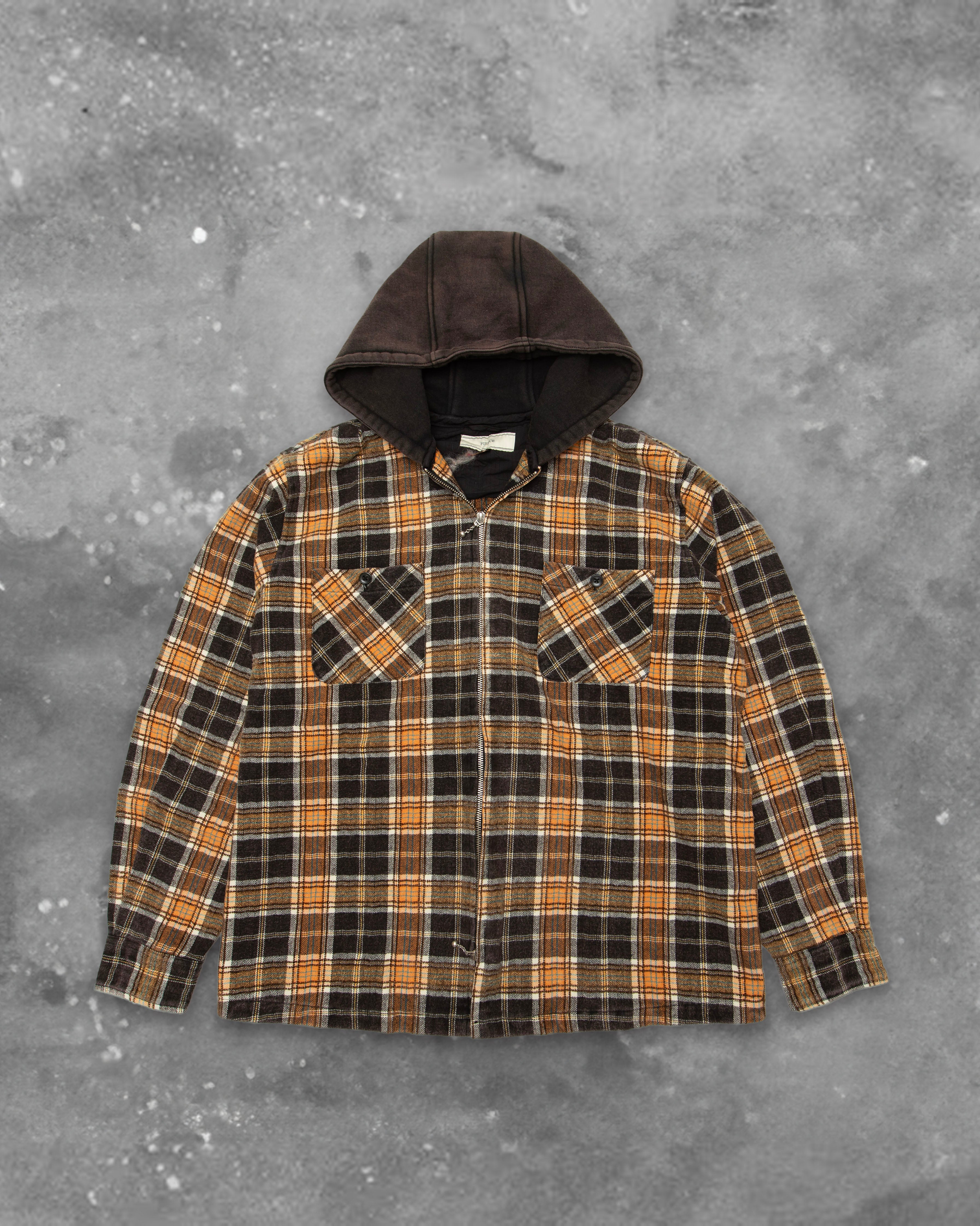 BLACKOUT GRAZE ZIP SHIRT HOODIE