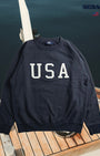 sebago world " USA " crewneck