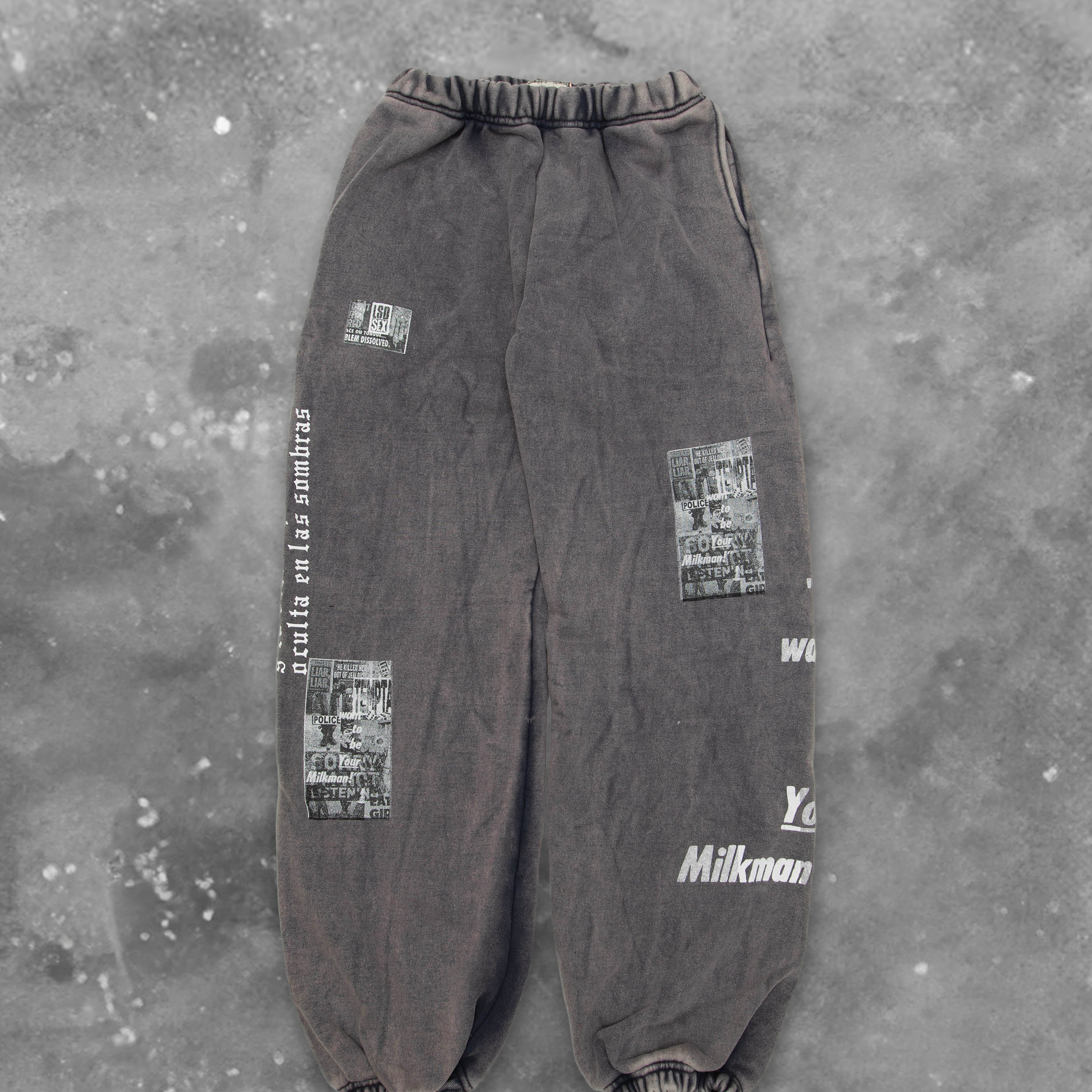 BLACKOUT CRIME SWEAT PANTS