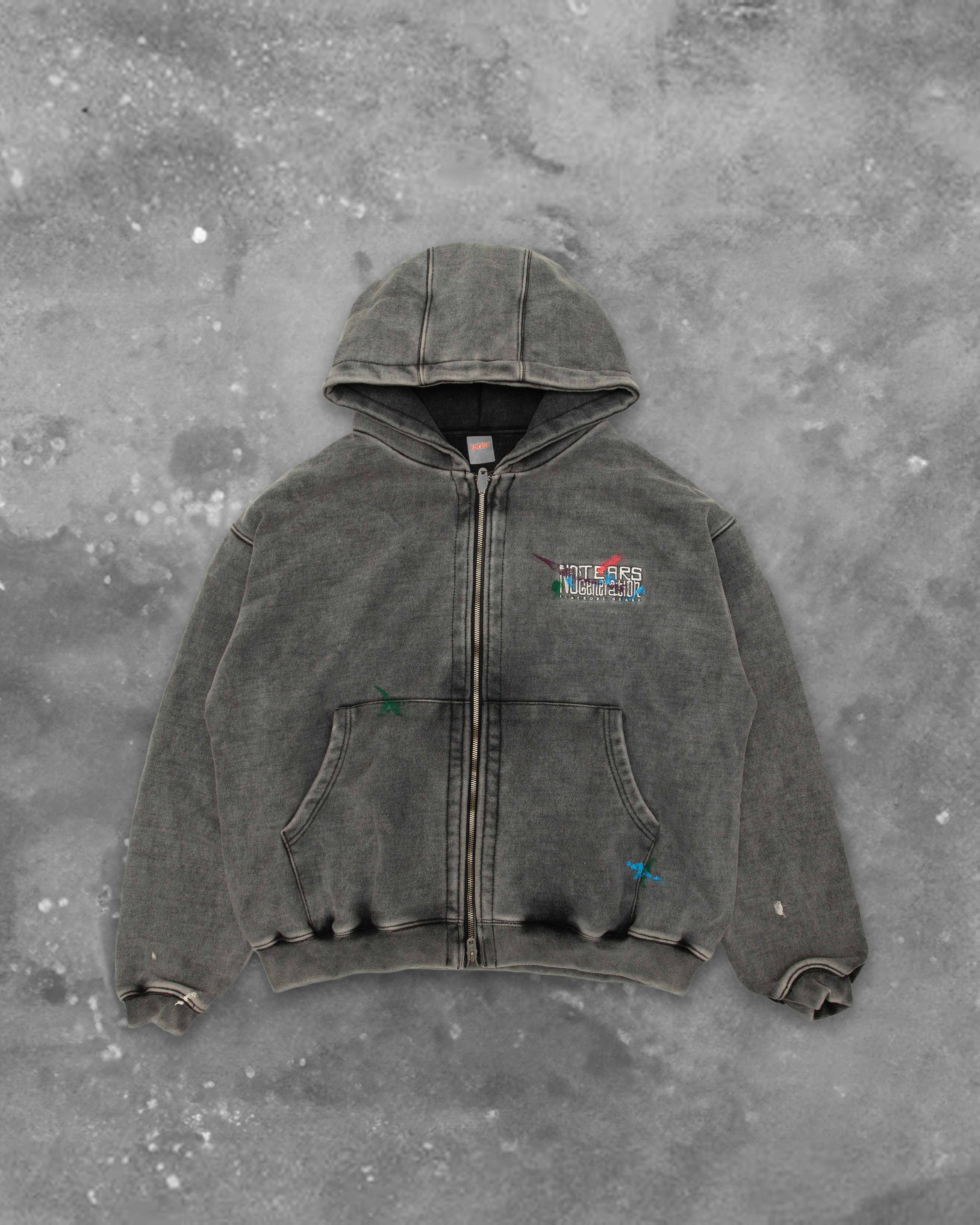 BLACKOUT CRACK HOOD ZIP