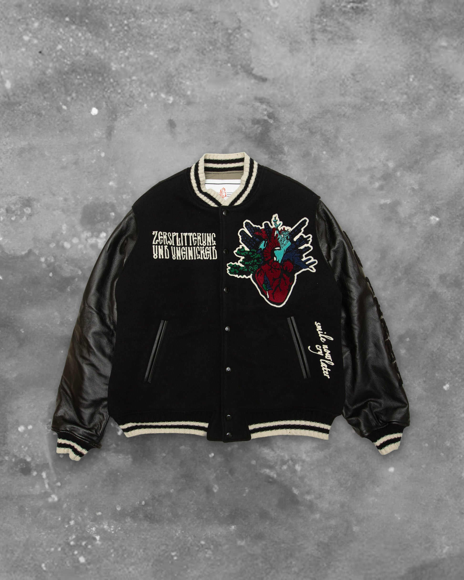 BLACKOUT RUSTY HEART VARSITY