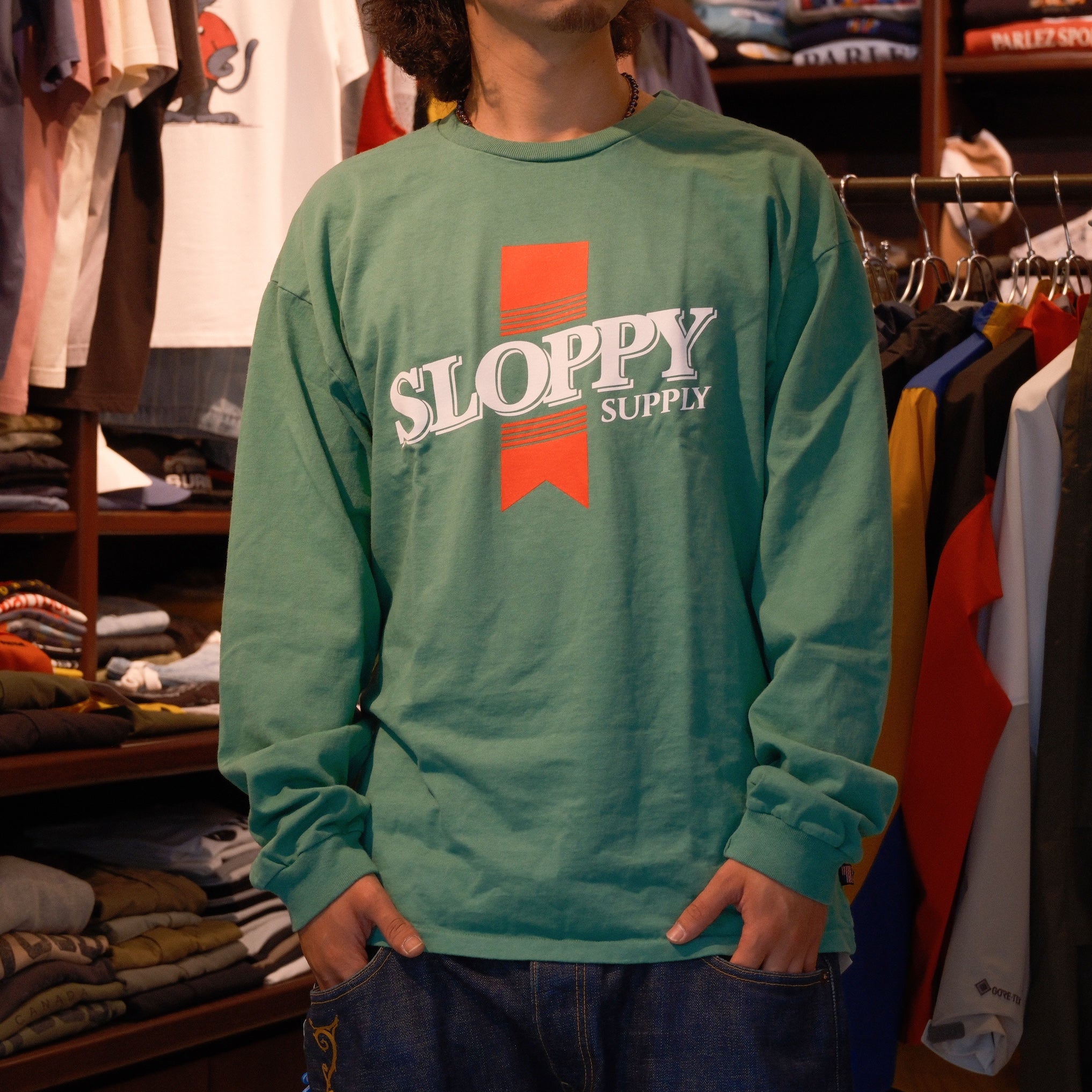 SLOPPY SUPPLY " Sloppy logo " LS TEE