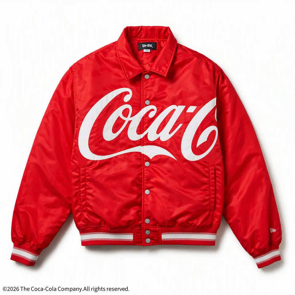 NEW ERA  ナイロン バーシティジャケット Coca-Cola コカ･コーラ スカーレット
