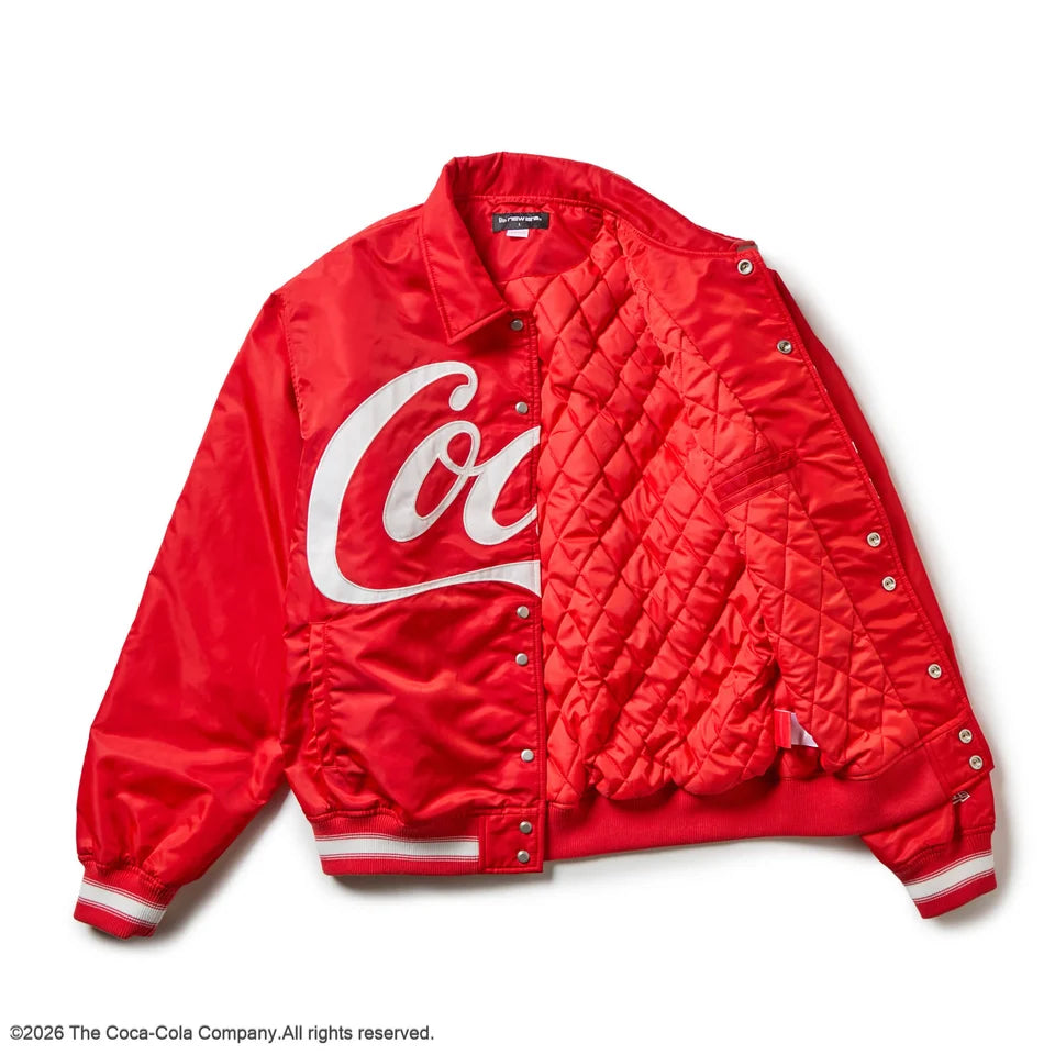 NEW ERA  ナイロン バーシティジャケット Coca-Cola コカ･コーラ スカーレット