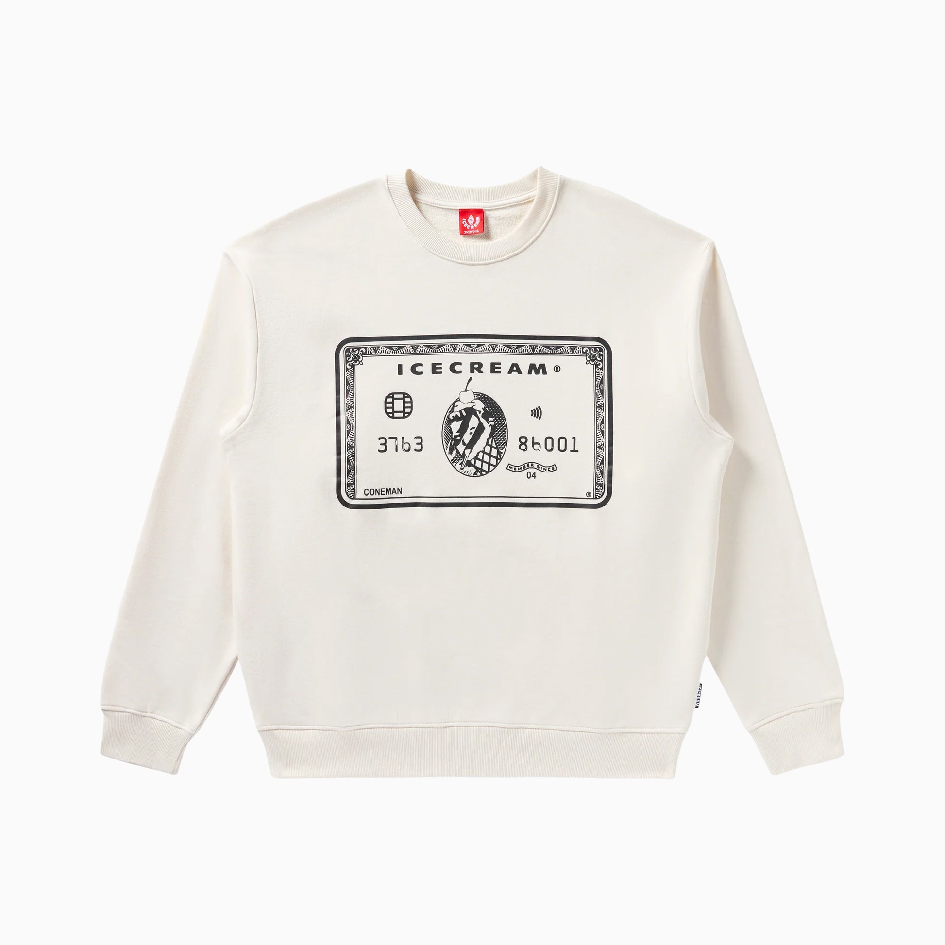 ICECREAM CARD CREWNECK SWEATSHIRT