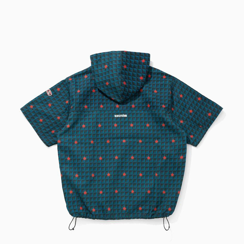 ICECREAM WAFFLE 2WAY HALF ZIP SHIRT JACKET