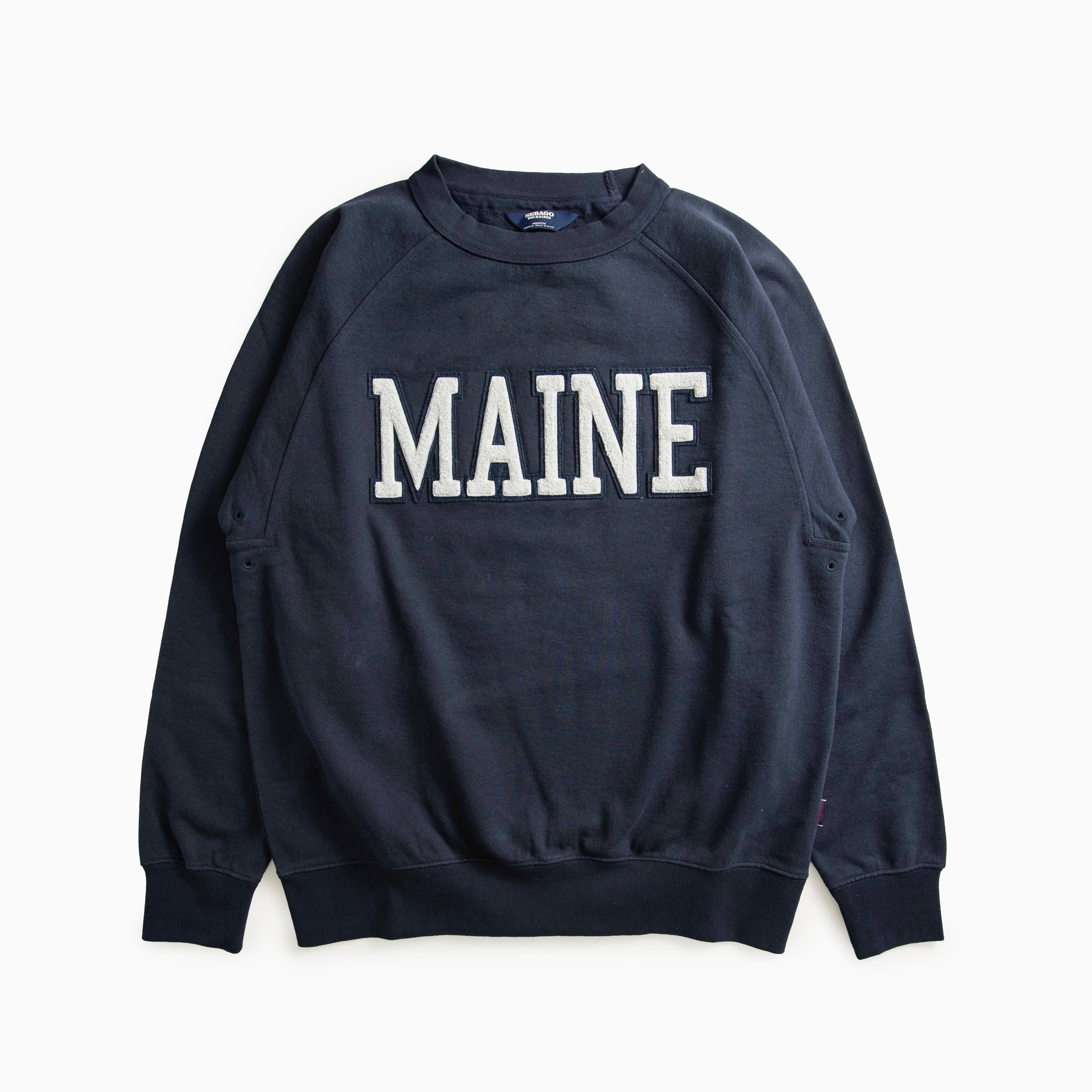 sebago world " MAINE " crewneck