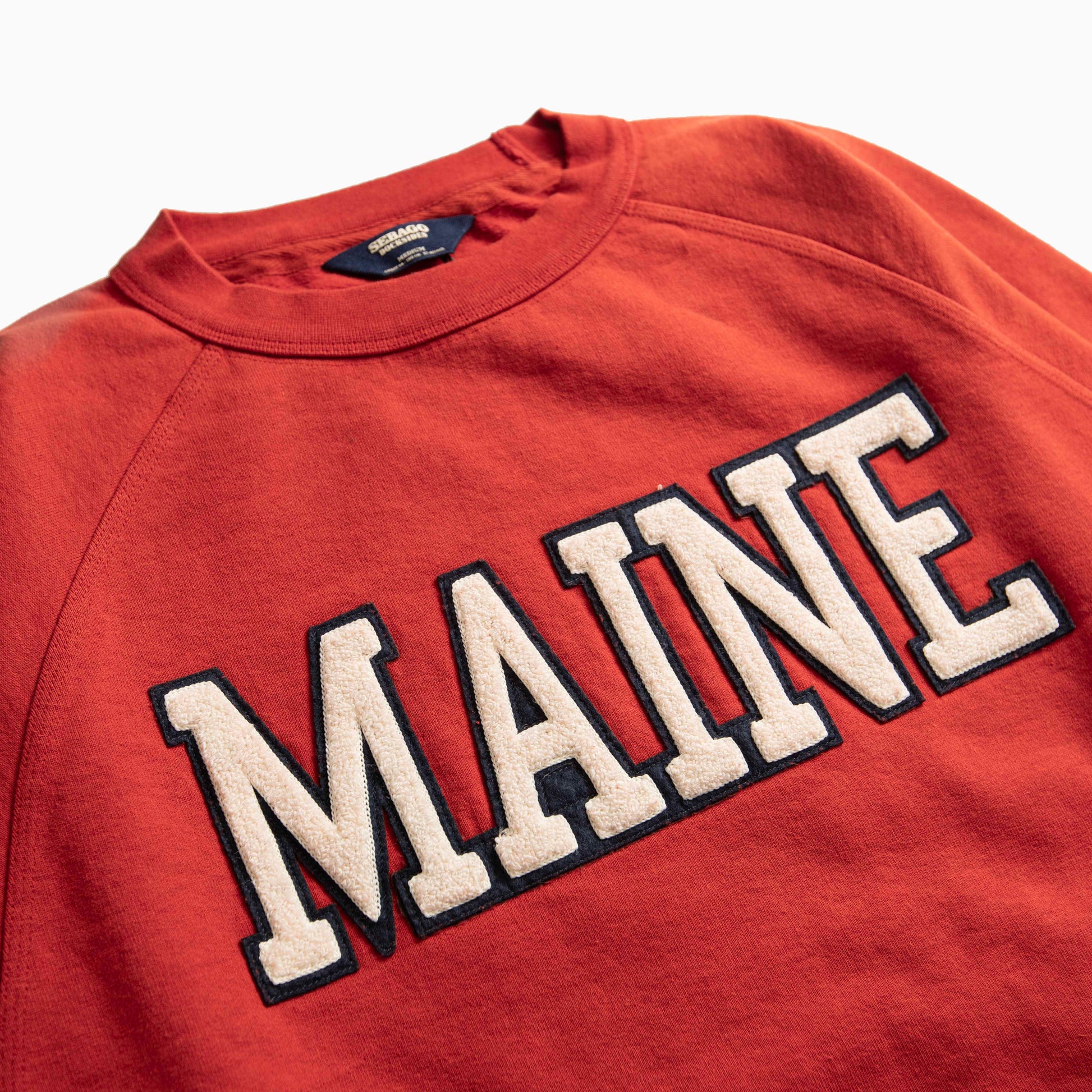 sebago world " MAINE " crewneck