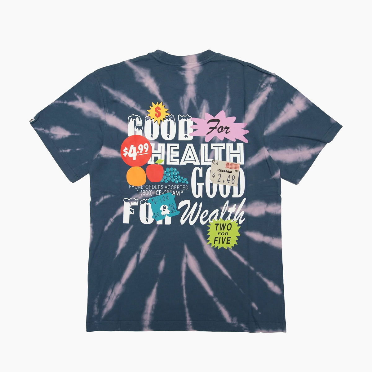 ICECREAM PRICE CHECK TIE DYE T-SHIRT