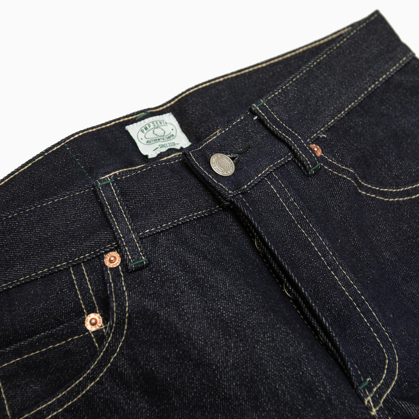 POT MEETS POP 420 SELVEDGE DARK INDIGO