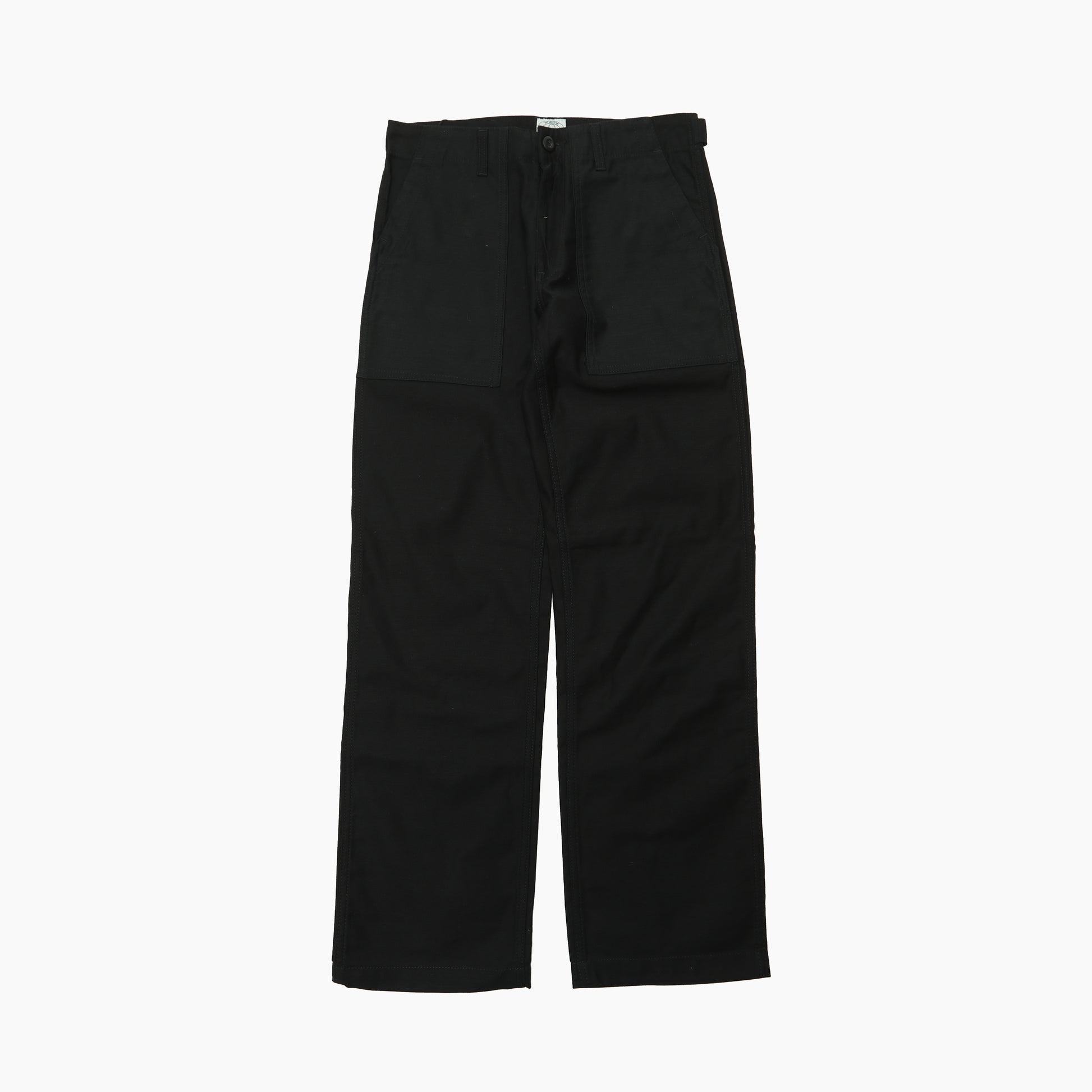 POT MEETS POP FATTY FATIGUE PANTS REVERSE SATEEN BLACK