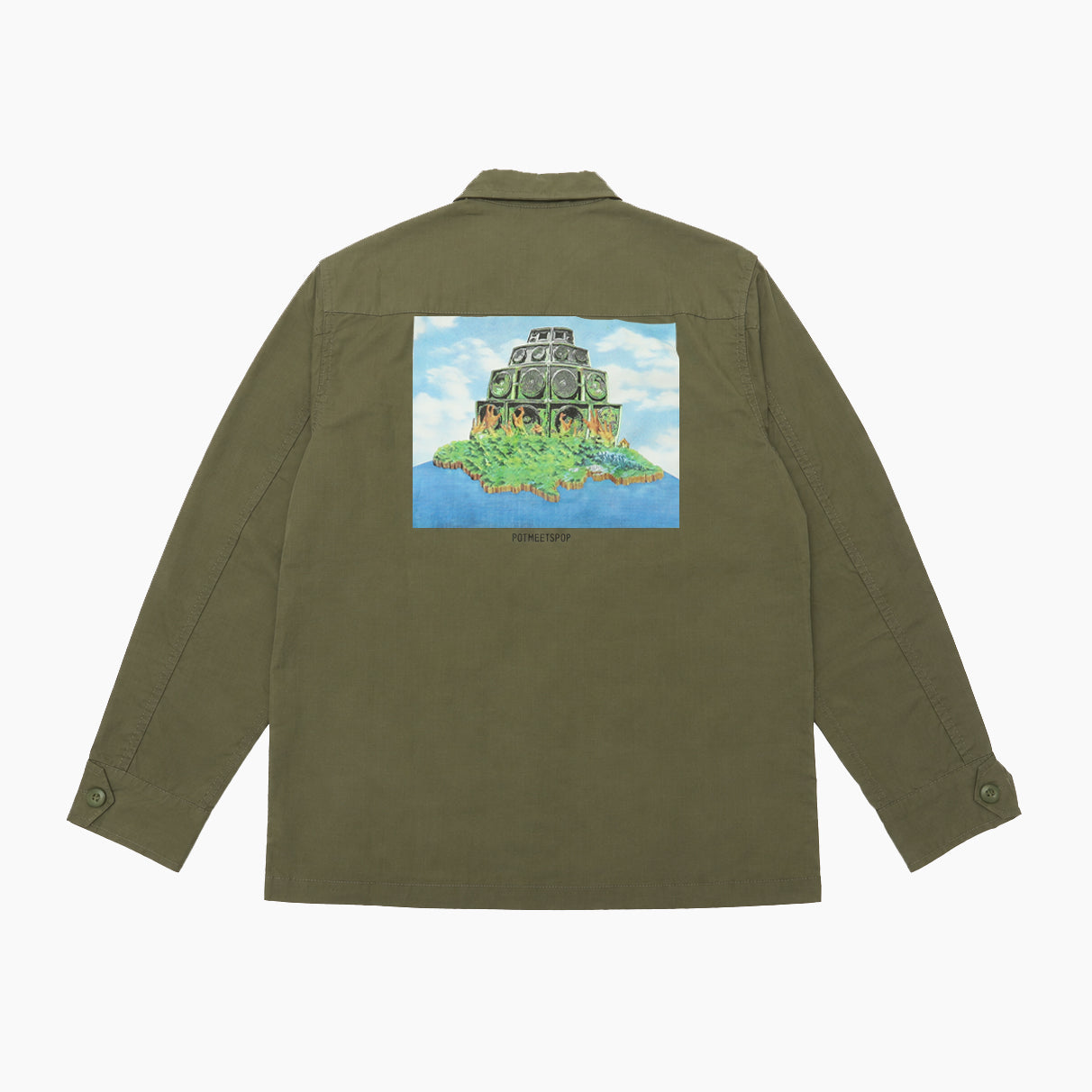 POT MEETS POP SOUNDSYSTEM OZ ARMY SLANTED POCKET OLIVE