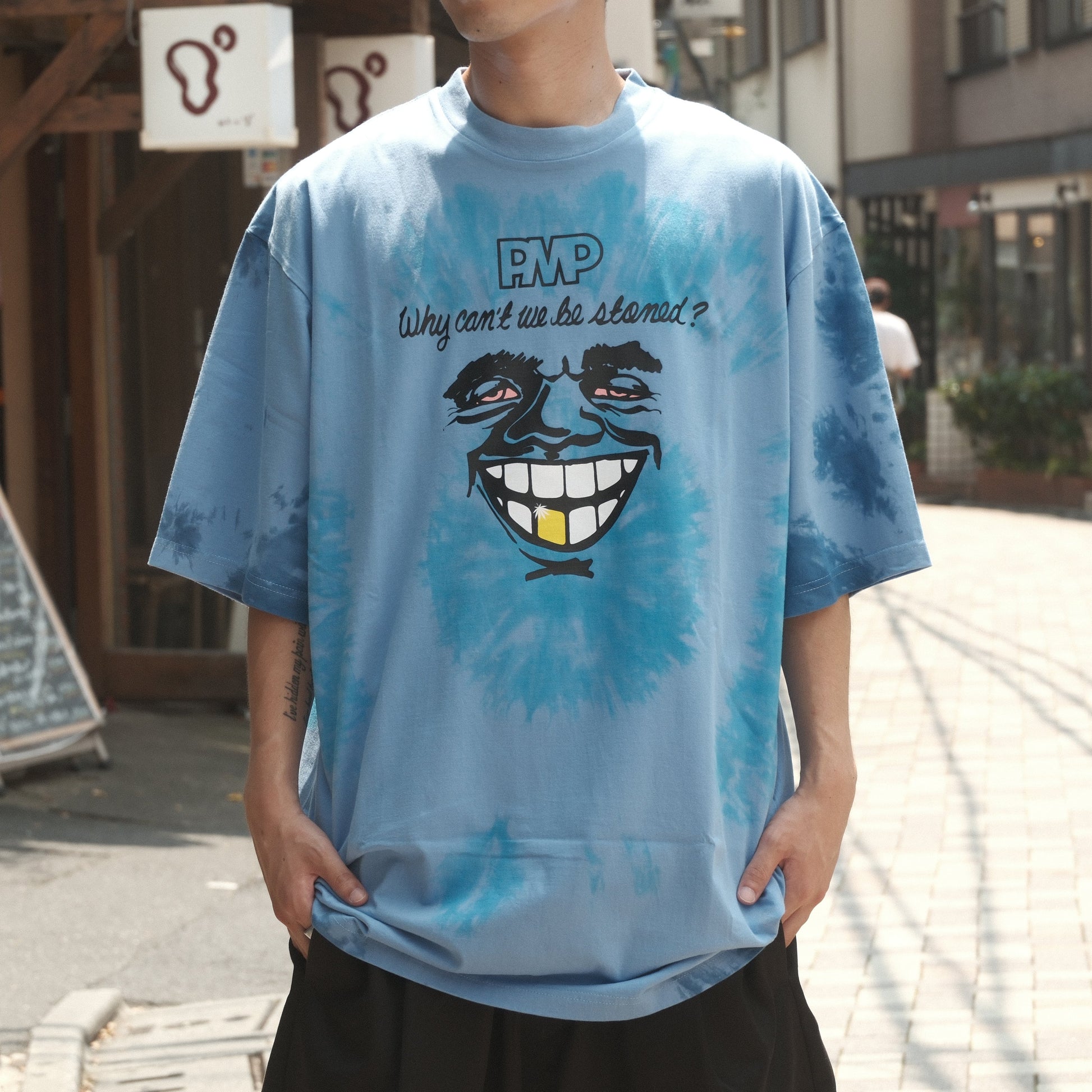 POT MEETS POP WHY CAN'T WE BE STONED TEE TYE-DYE