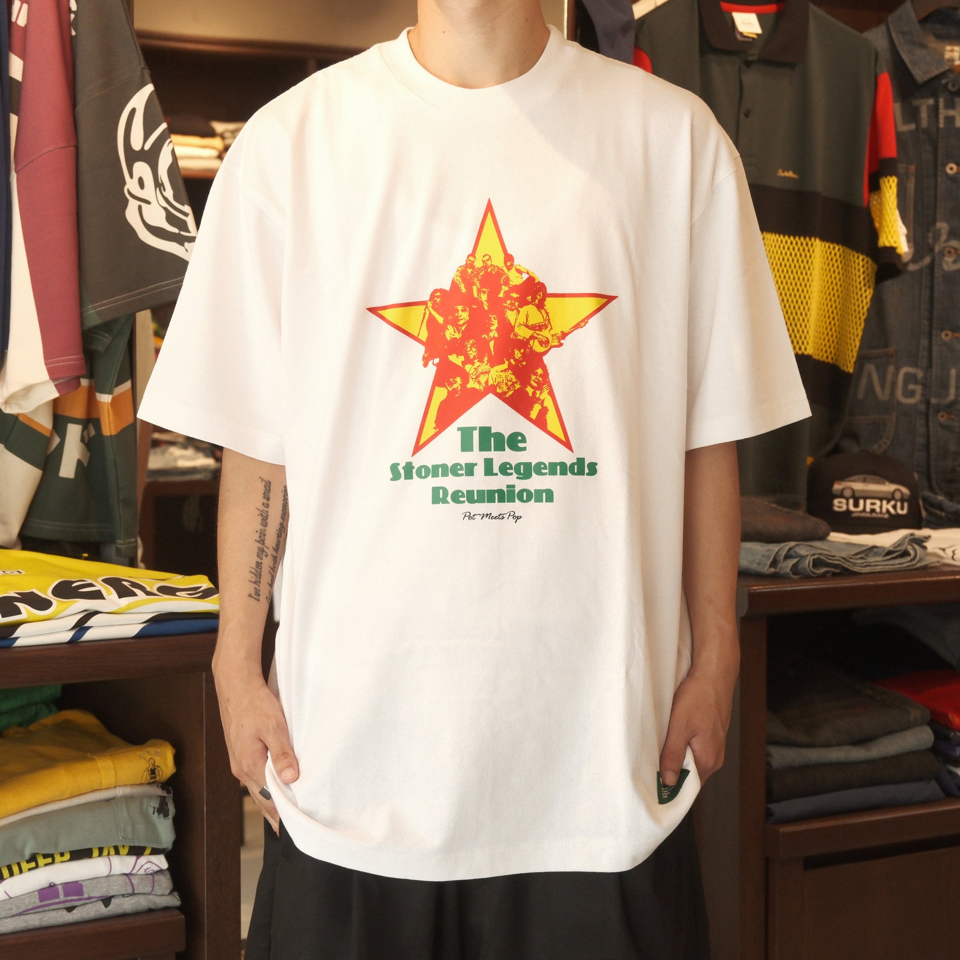 POT MEETS POP THE STONERS LEGEND REUNION TEE