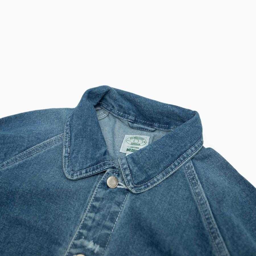 POT MEETS POP CRUTCH CHORE COAT DISTRESSED