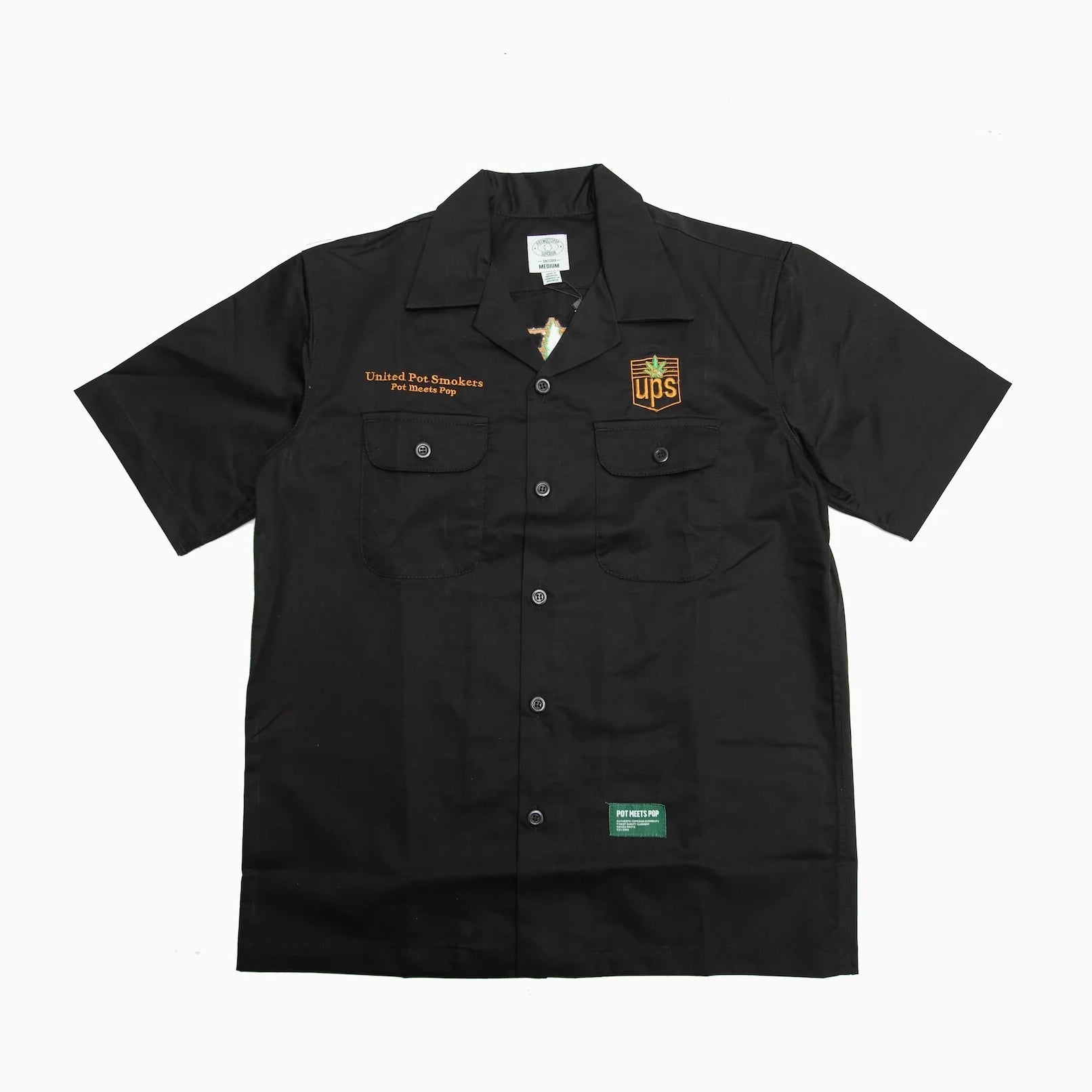 POT MEETS POP "UPS WORKSHIRT BLACK