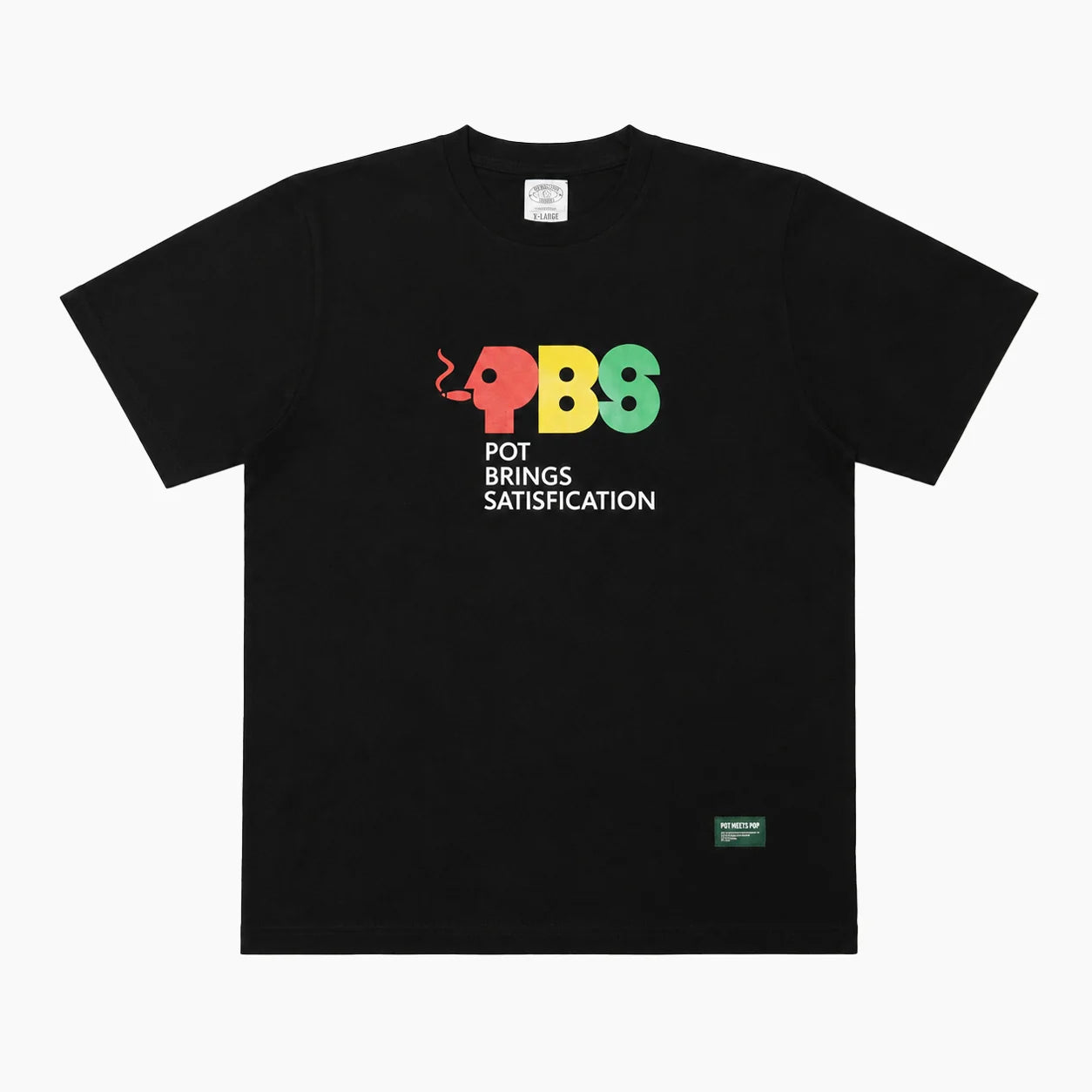 POT MEETS POP PBS TEE