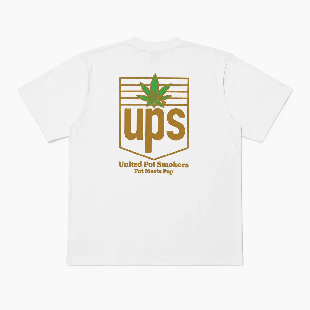POT MEETS POP UPS TEE  WHITE