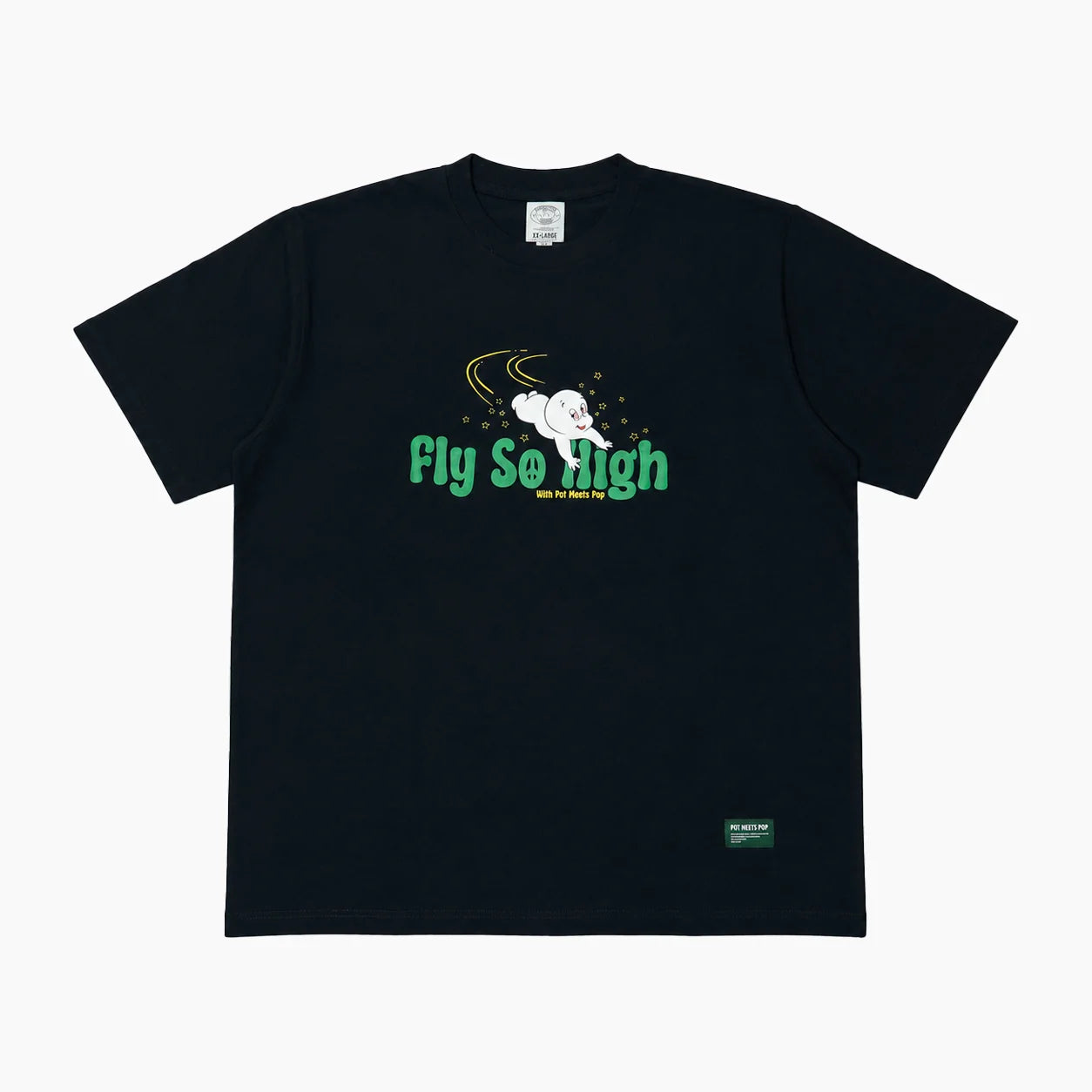 POT MEETS POP FLY SO HIGH TEE NAVY