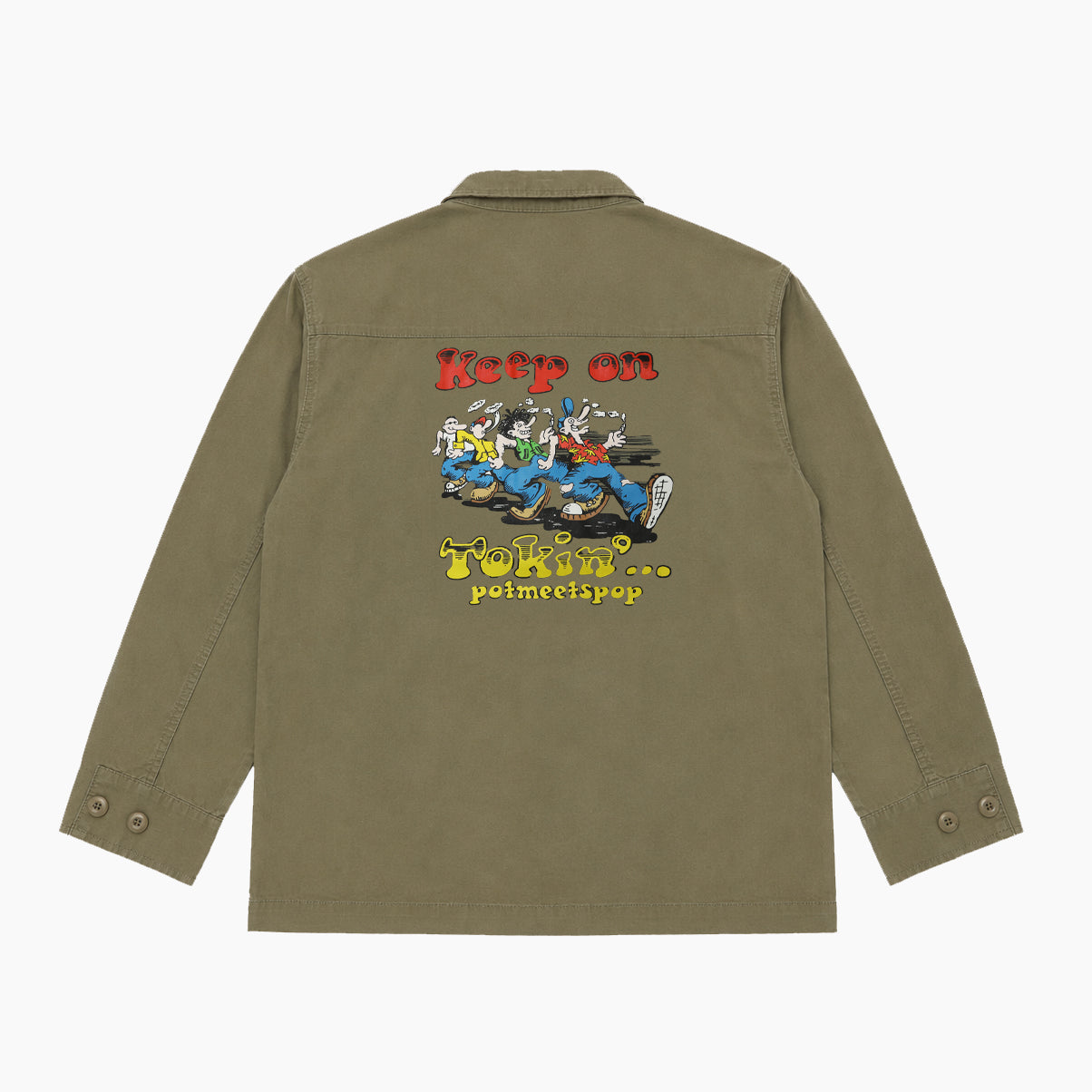 POT MEETS POP KEEP ON TOKIN SLANTED POCKET BDU
