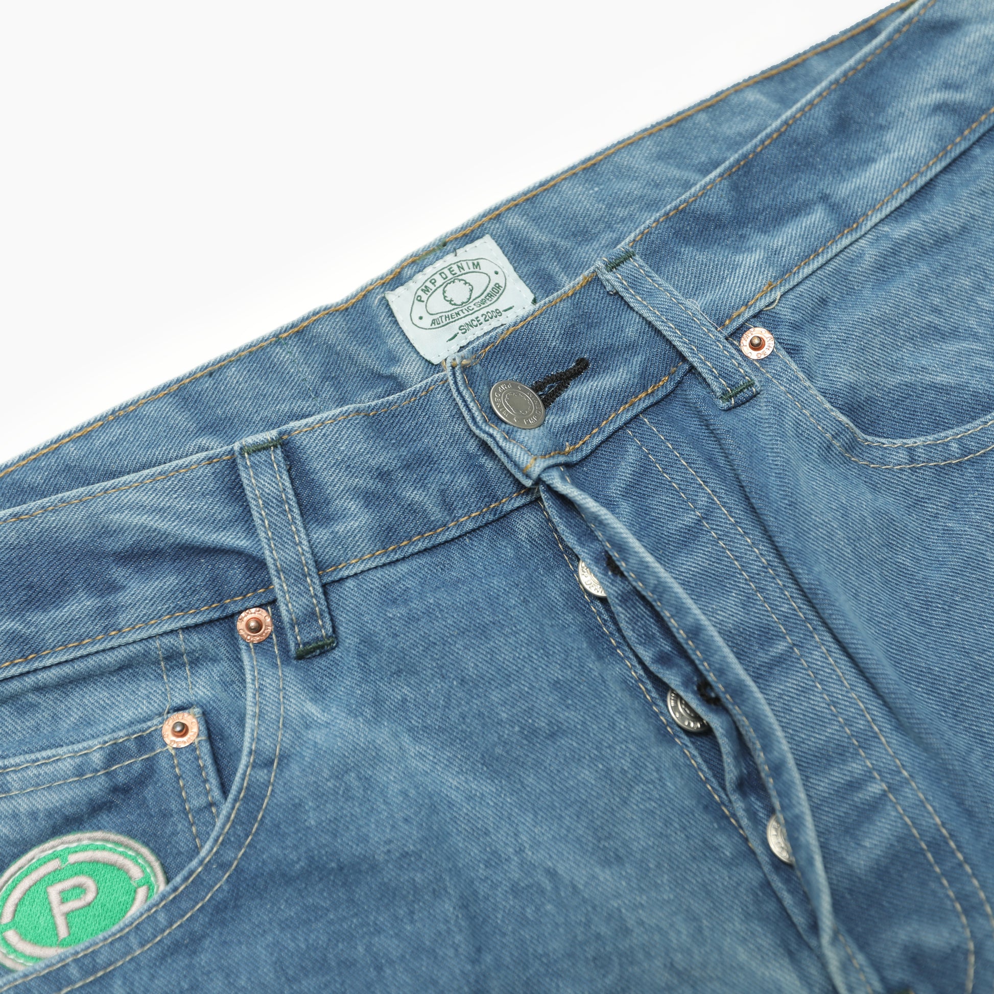 POT MEETS POP BIG BAMBU WASHED BLUE