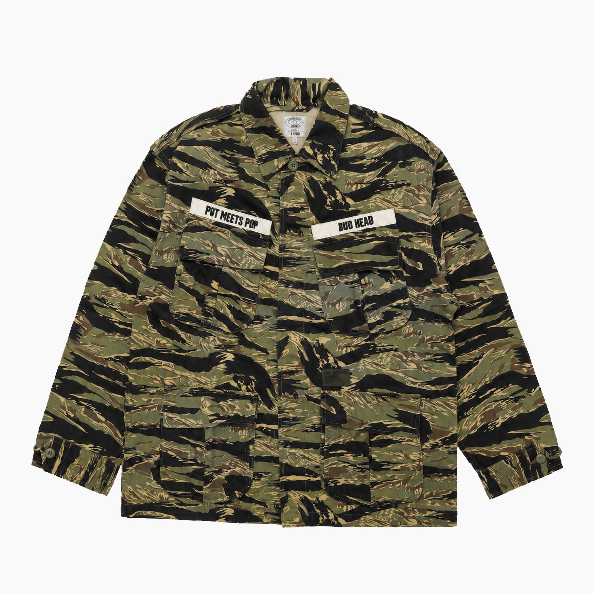 POT MEETS POP PURE HERBS VIETNAM FATIGUE OVERSHIRT