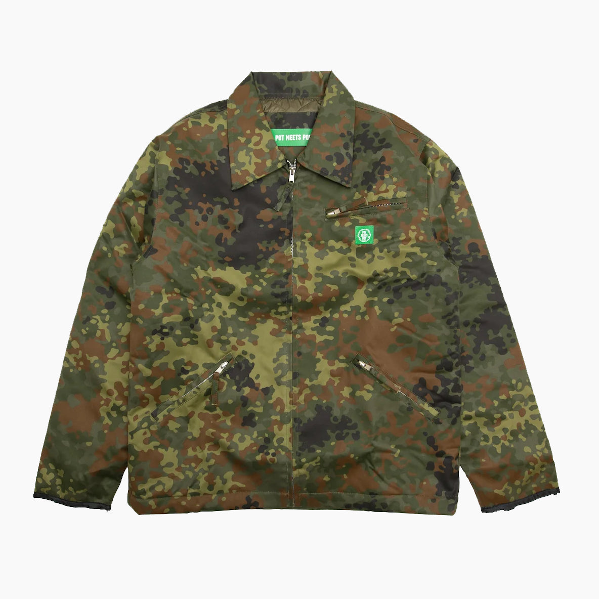 POT MEETS POP HERRER QUILTED LINED FLECKTARN CAMO