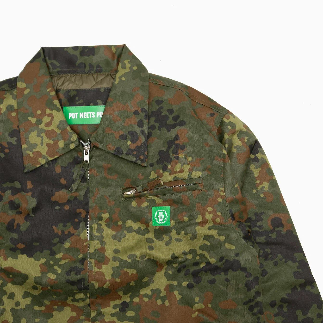 POT MEETS POP HERRER QUILTED LINED FLECKTARN CAMO