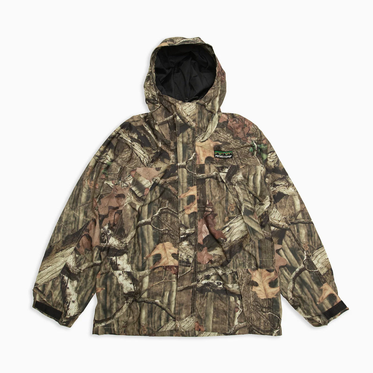 POT MEETS POP LEAFY OUTDOOR JACKET REAL CAMO