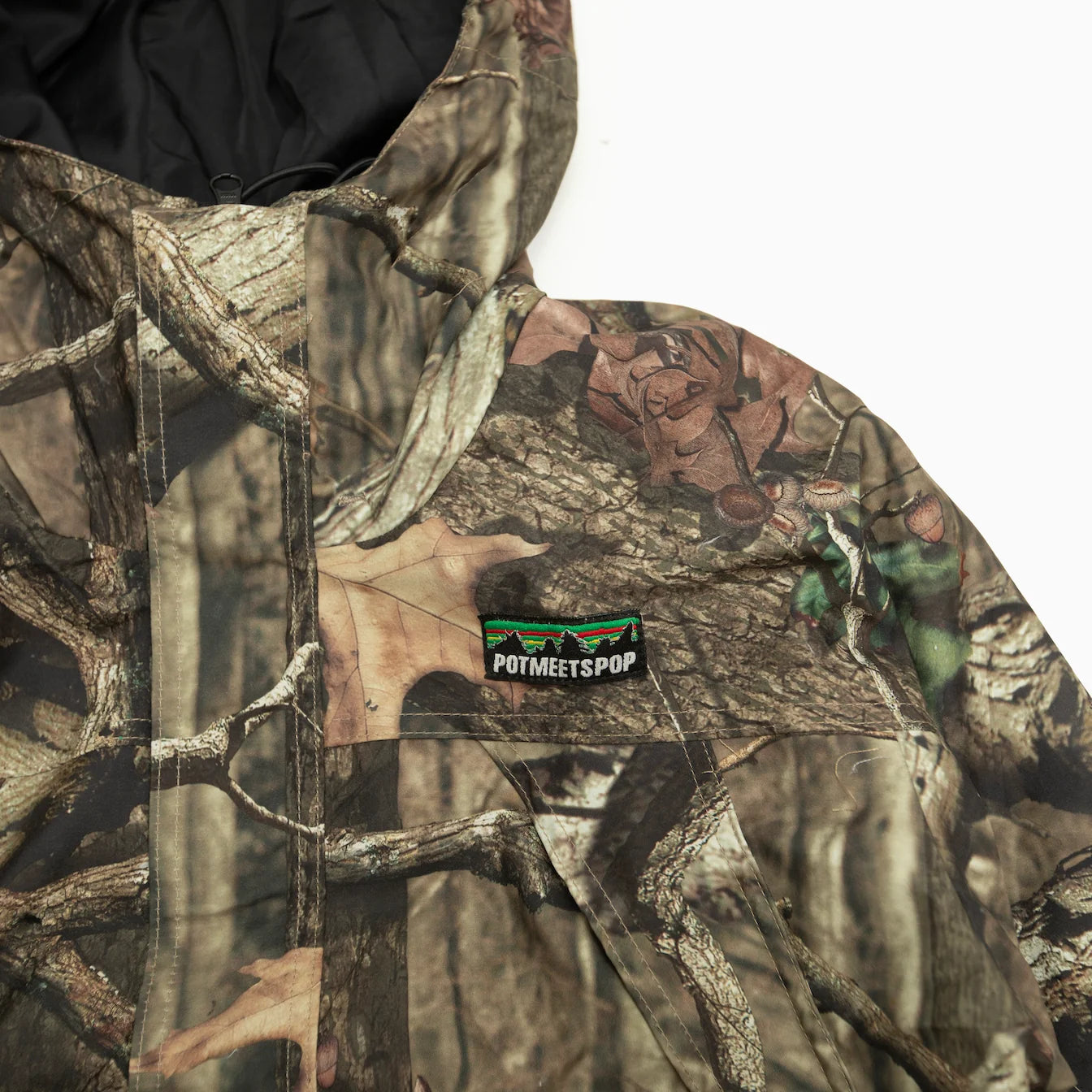 POT MEETS POP LEAFY OUTDOOR JACKET REAL CAMO