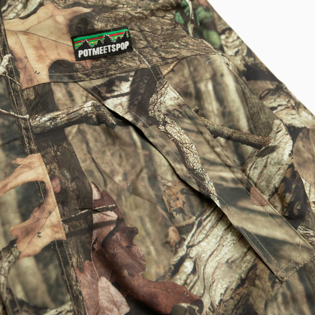 POT MEETS POP LEAFY OUTDOOR JACKET REAL CAMO