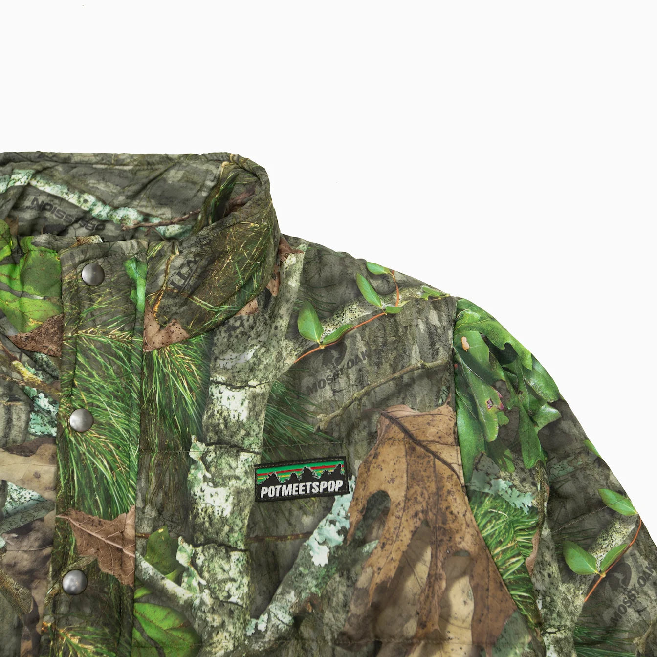 POT MEETS POP PUFF PUFF PUFFER JACKET REAL CAMO
