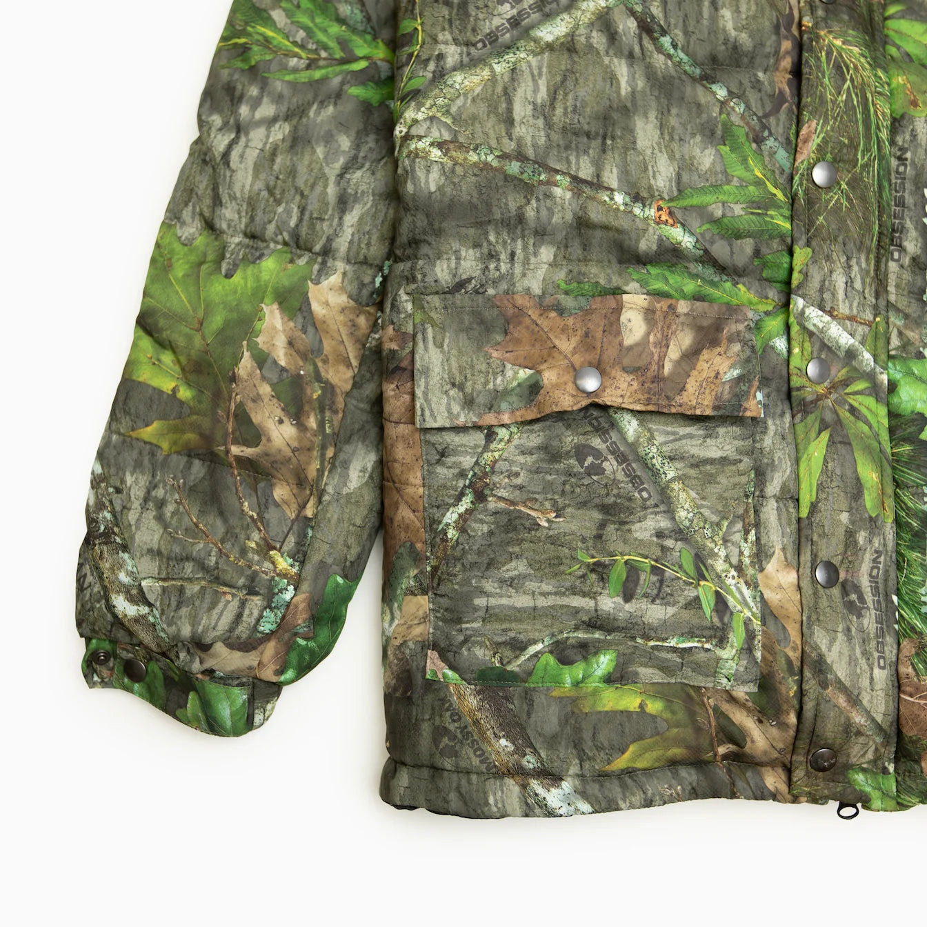 POT MEETS POP PUFF PUFF PUFFER JACKET REAL CAMO