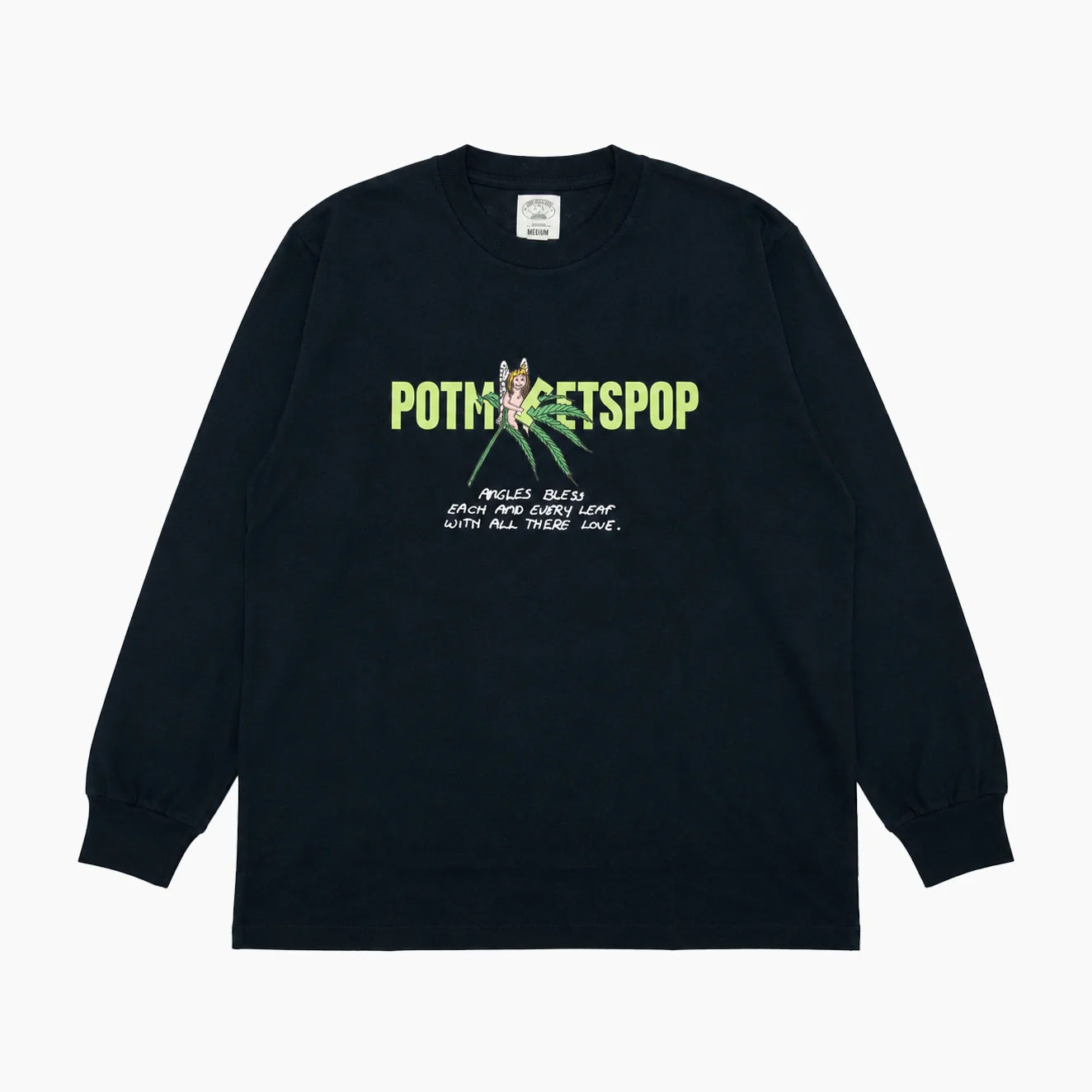 POT MEETS POP LEAF LOGO TEE