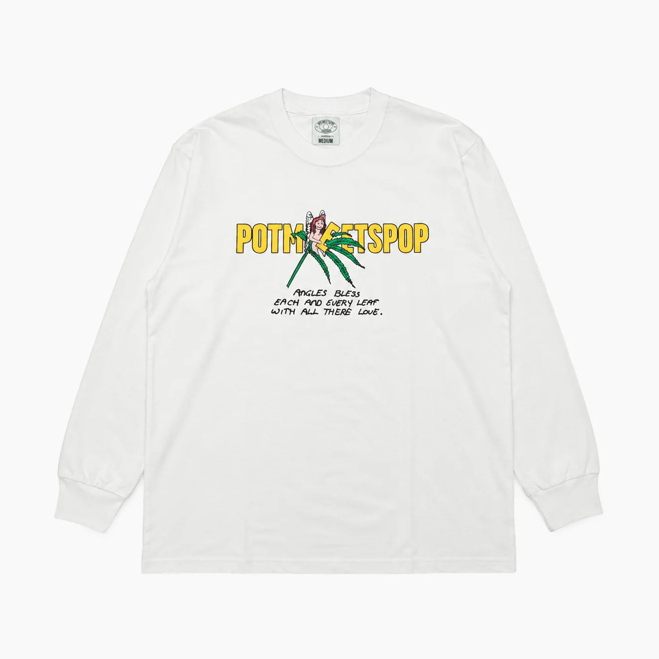 POT MEETS POP LEAF LOGO TEE