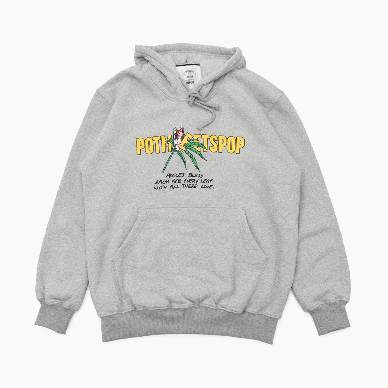POT MEETS POP LEAF LOGO HOODIE