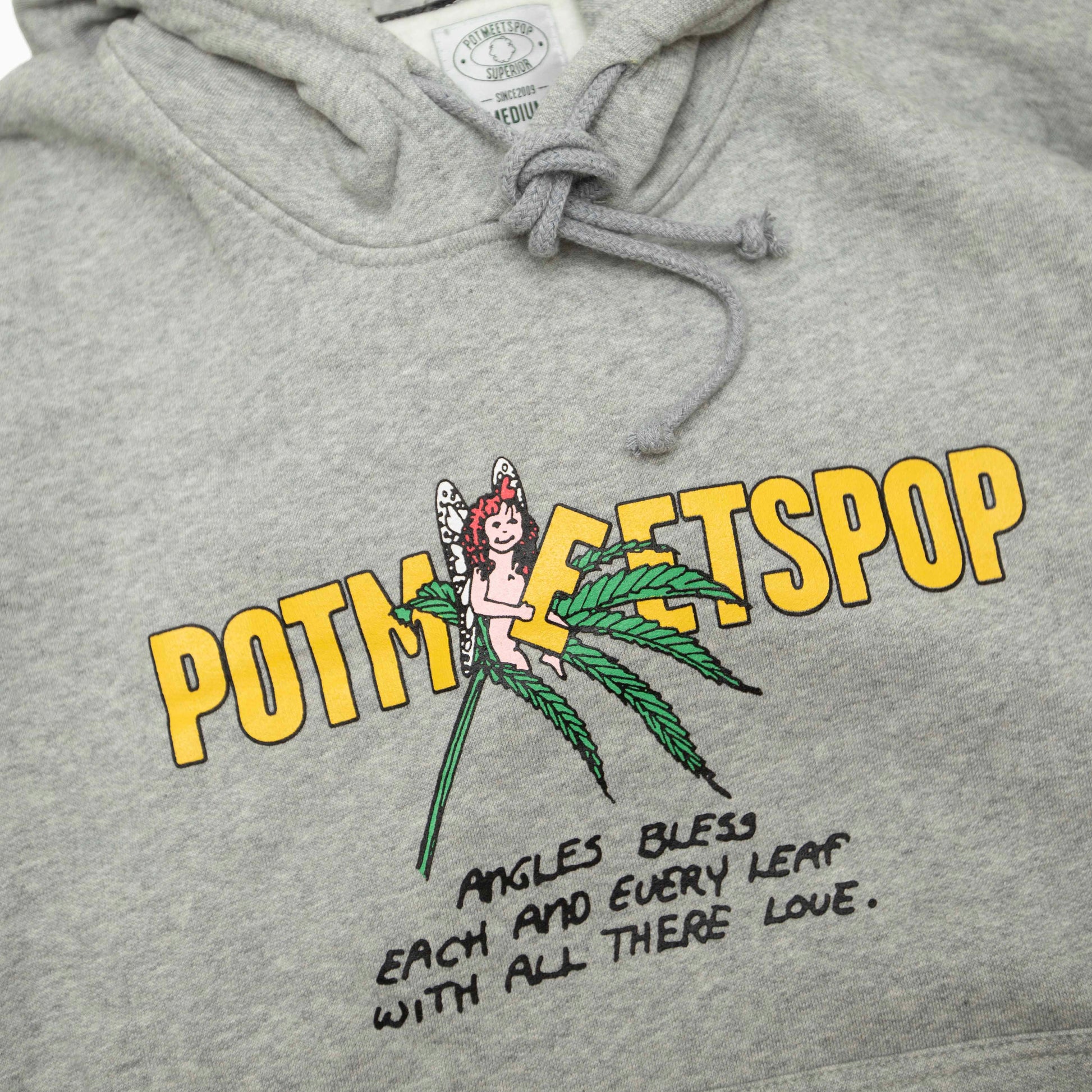 POT MEETS POP LEAF LOGO HOODIE