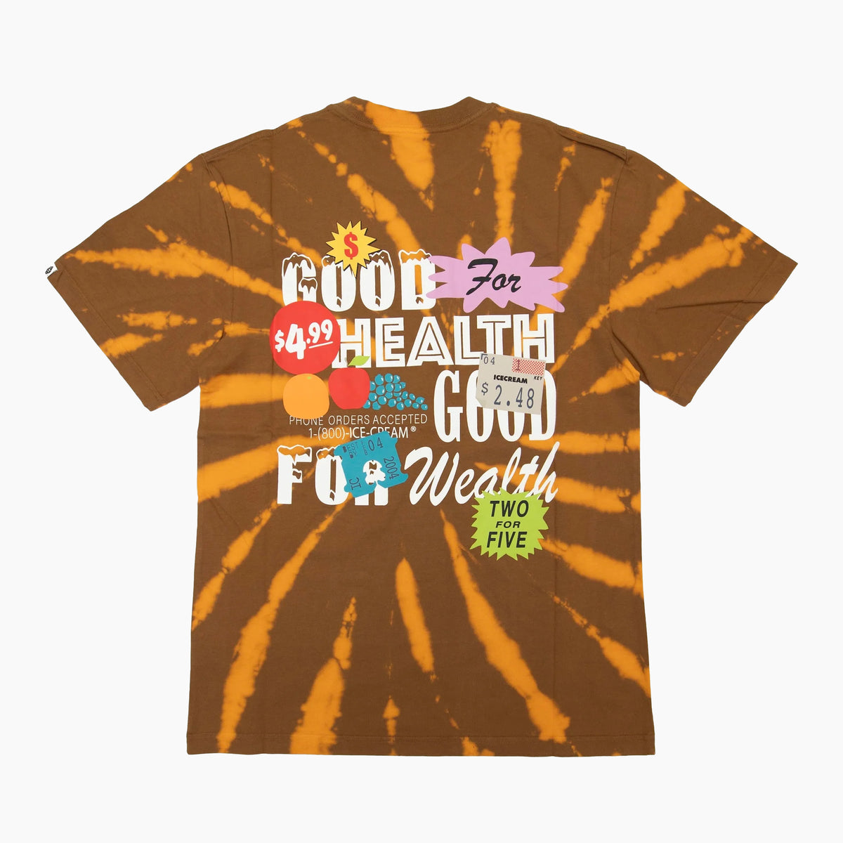 ICECREAM PRICE CHECK TIE DYE T-SHIRT