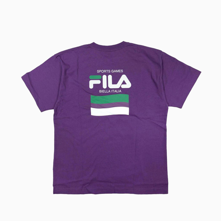 FILA logo Tシャツ /purple