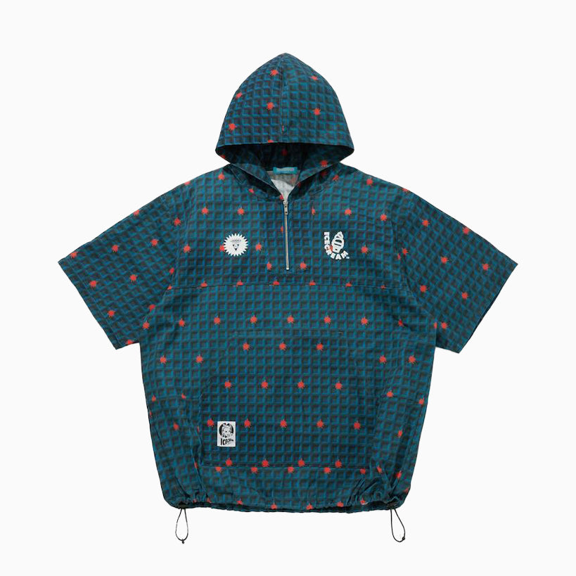 ICECREAM WAFFLE 2WAY HALF ZIP SHIRT JACKET