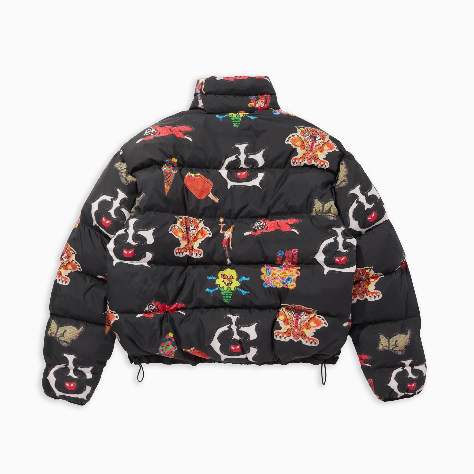ICECREAM REVERSIBLE DOWN JACKET BLACK