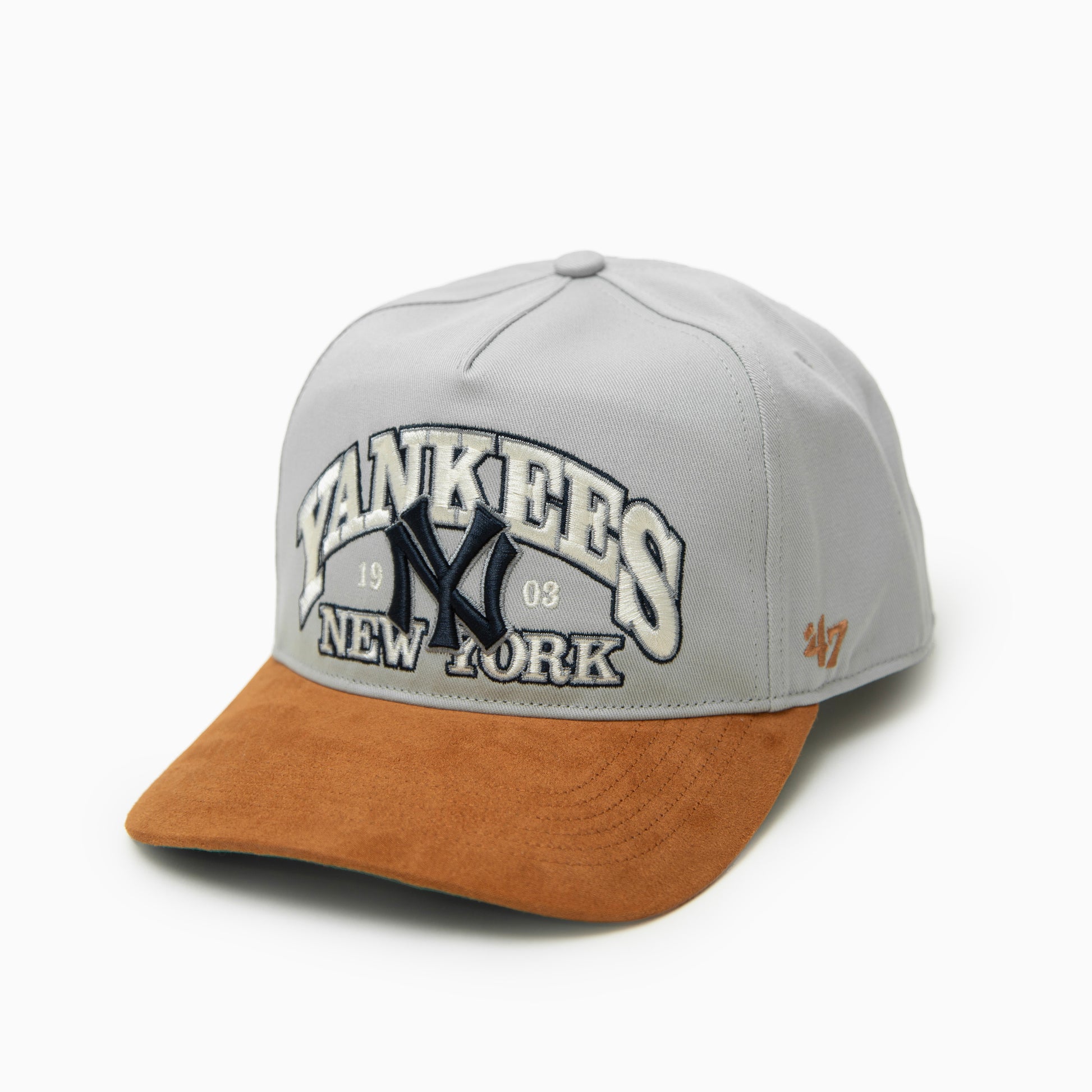 47 HITCH New York Yankees MLB Cooperstown Suede Visor