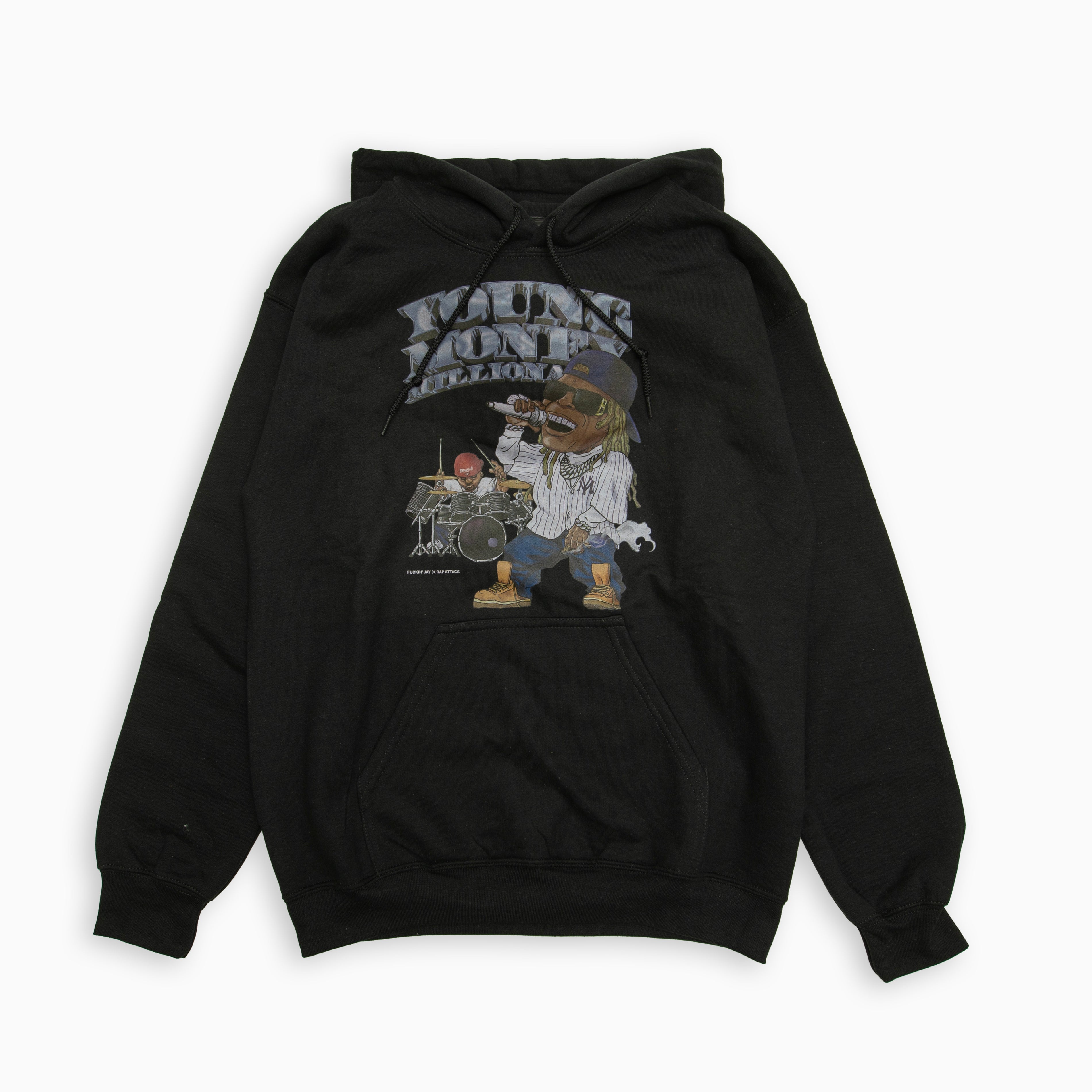 Rap ATTACK　" Fuckin' Jay × Rapattack "YMM" Hoodie