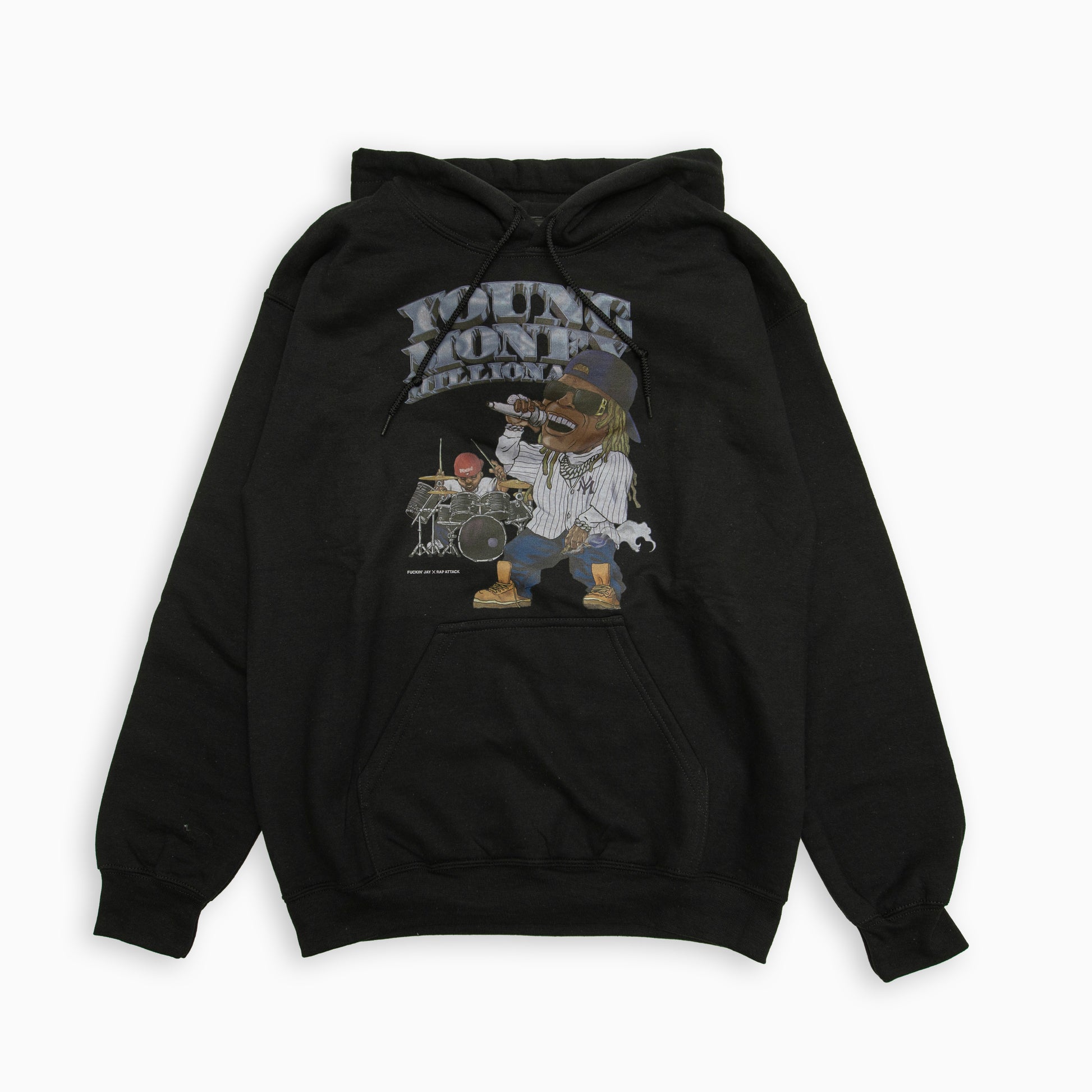 Rap ATTACK　" Fuckin' Jay × Rapattack "YMM" Hoodie