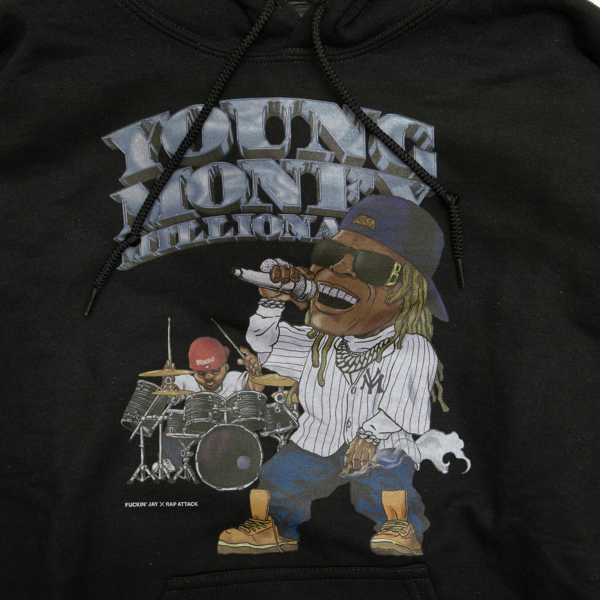 Rap ATTACK　" Fuckin' Jay × Rapattack "YMM" Hoodie