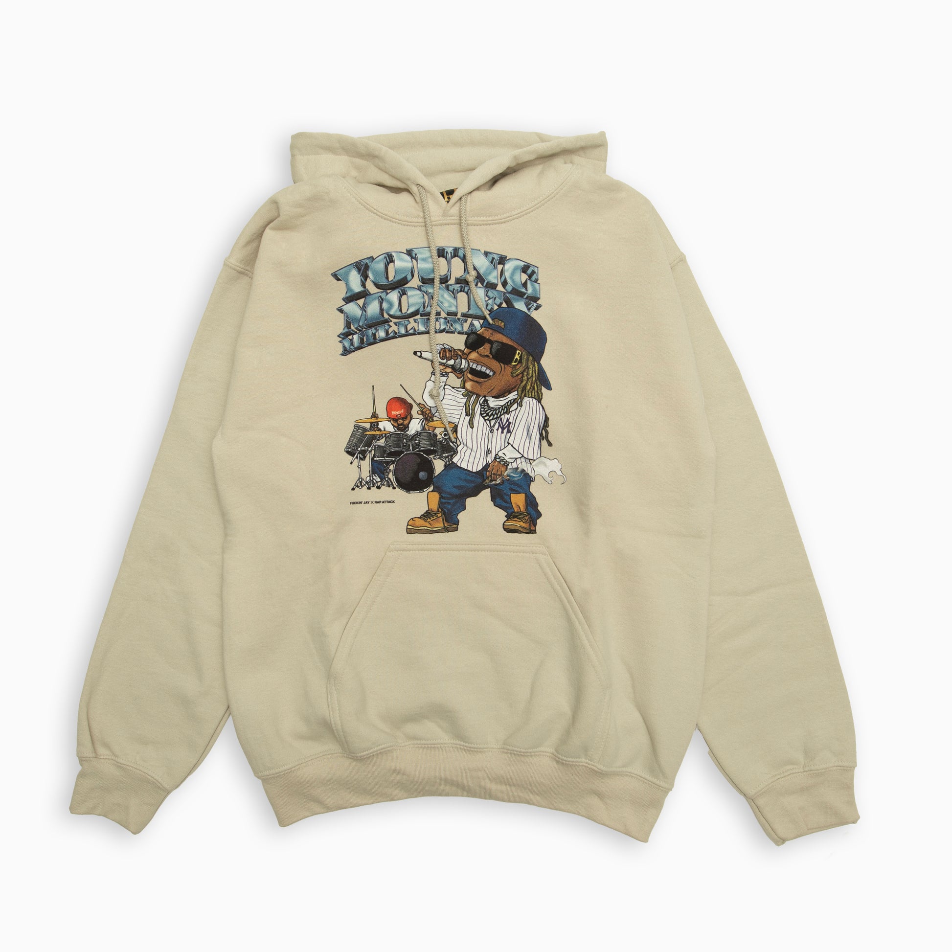 Rap ATTACK　" Fuckin' Jay × Rapattack "YMM" Hoodie